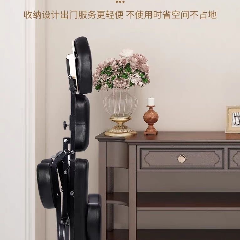 便攜式折疊戶外擺攤按摩椅按摩椅可刺青紋身椅升降趴滿背推拿刮痧-chair