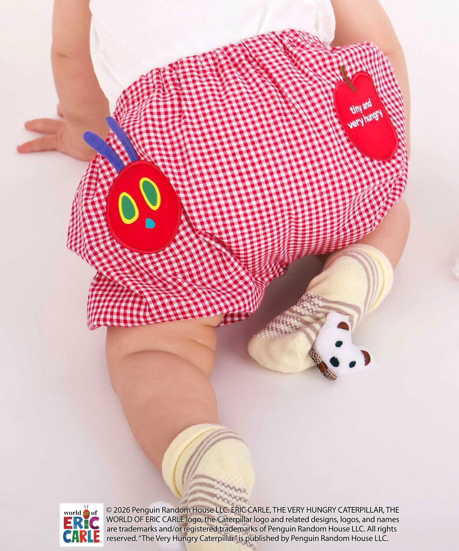 🇯🇵預訂 日本直送🇯🇵好餓的毛毛蟲兩色蘋果帽子燈籠褲兩件套裝