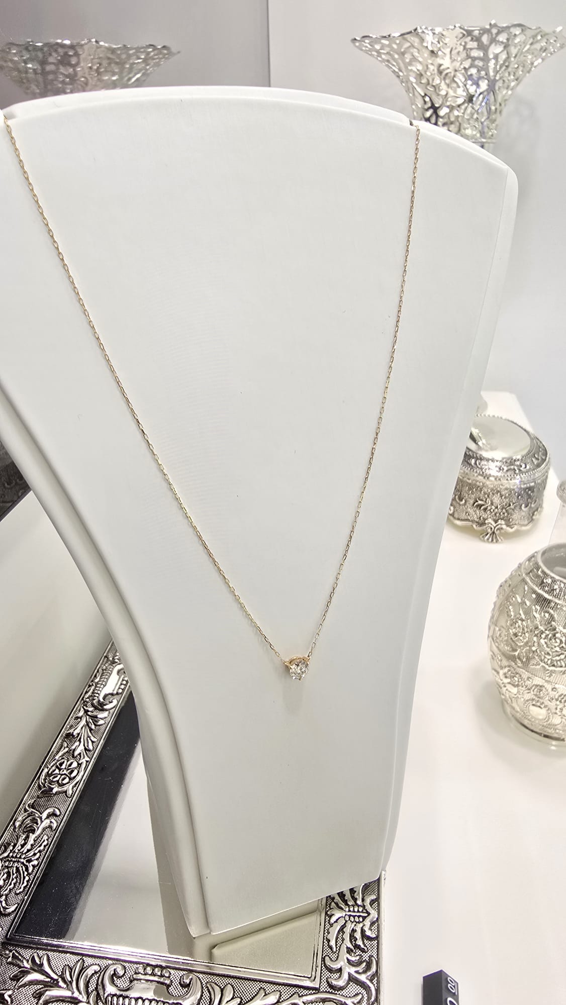 18K三爪鑽石項鏈 D0.3ct 46cm