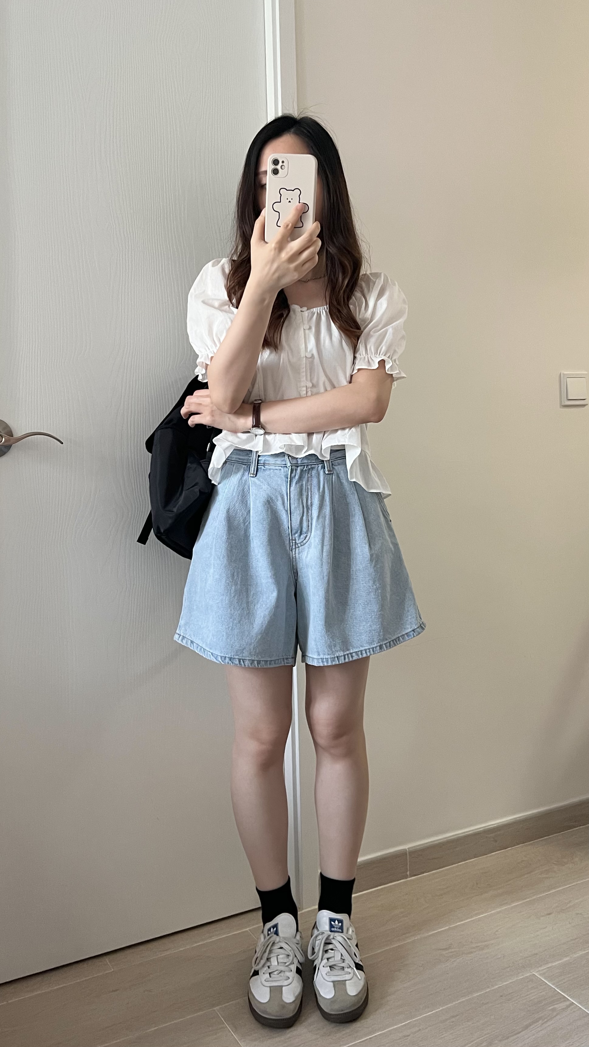 公主膊花邊短袖blouse