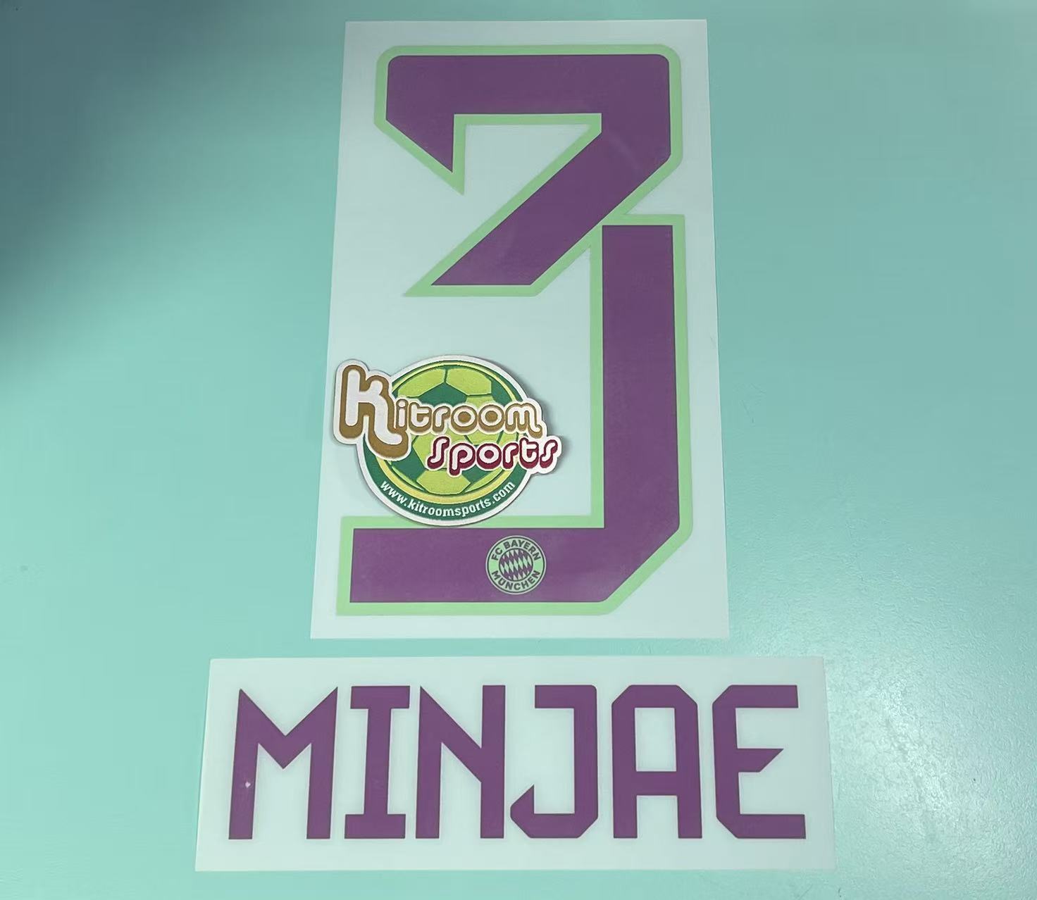 2023-24 Bayern Munich Away Nameset #3 MINJAE