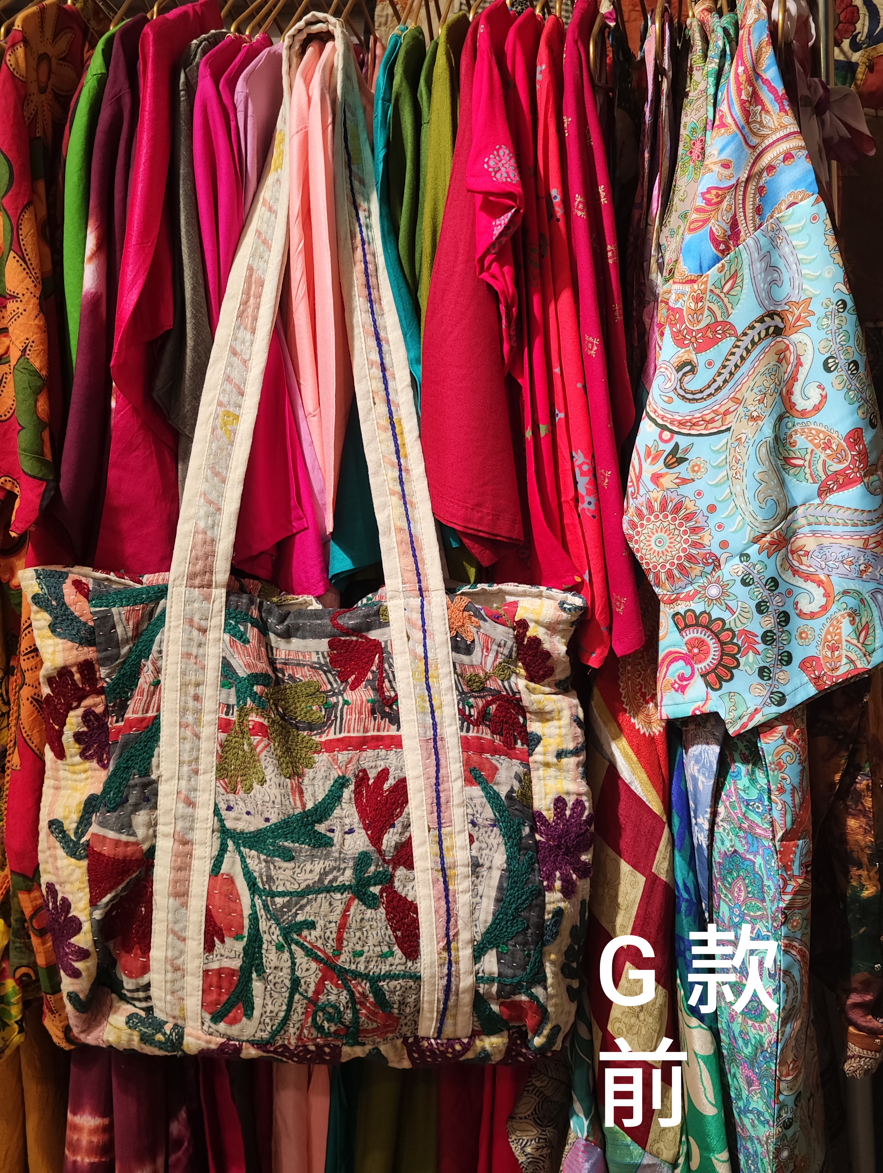 印度古布剌繡 tote bag