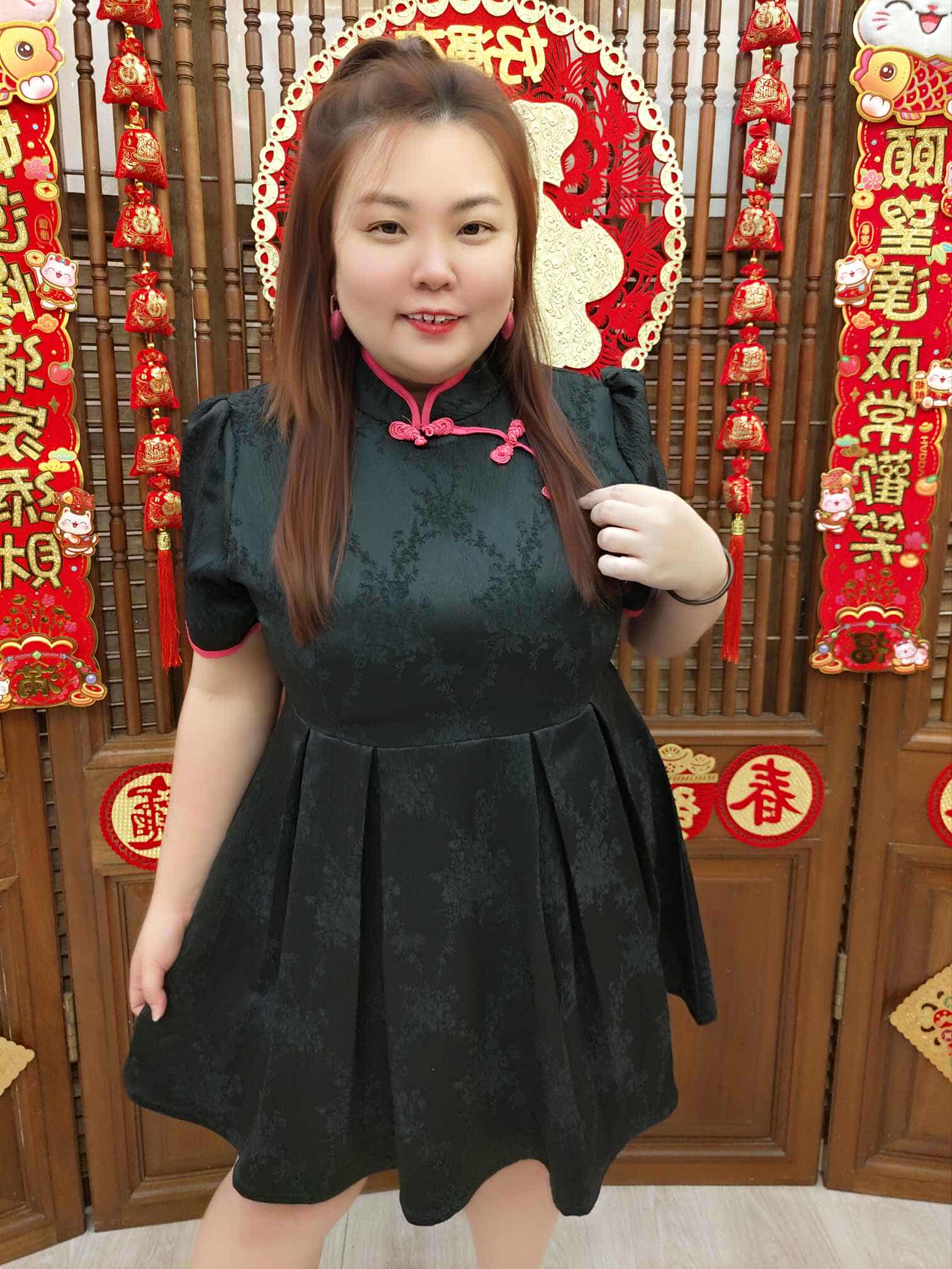 DBB01 TW#5666 旗袍款马面连衣裙