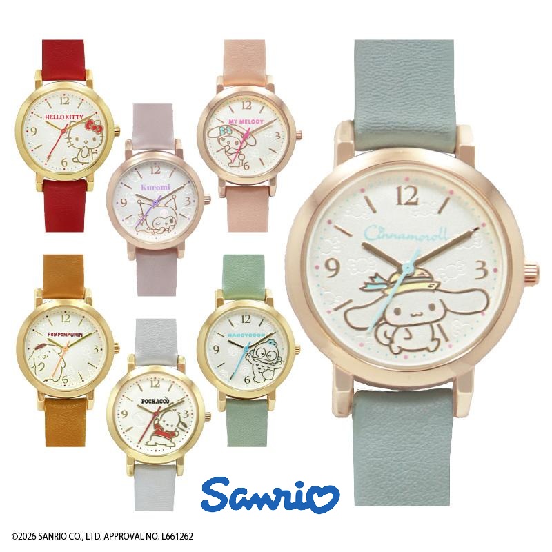 🆕【⭐訂購⭐】🌀 🇯🇵 日本直送🇯🇵  #Sanrio 簡約優雅腕錶［7款選］🌀 [ELDD-0161][260517]