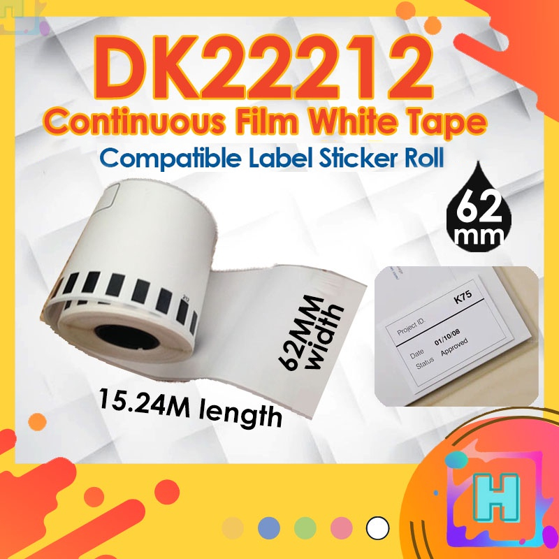 62mm Dk11202 Dk22205 Dk22113 Dk22606 Dk22251 compatible dk roll Label QL800 QL820NWB Sticker 22205 22251 22113 11202