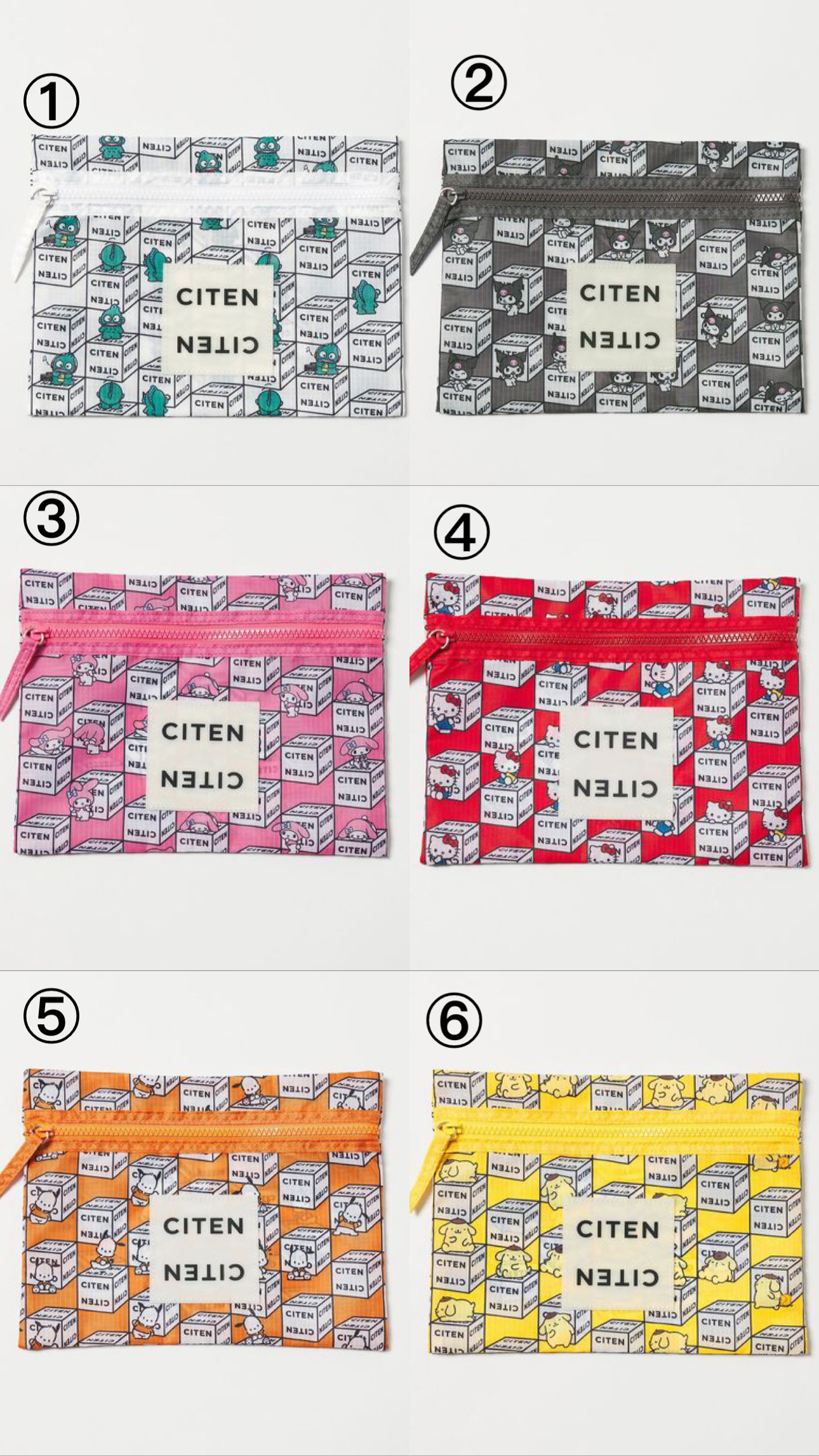 SANRIO × CITEN 聯名系列小袋子 （5月下旬先出貨）