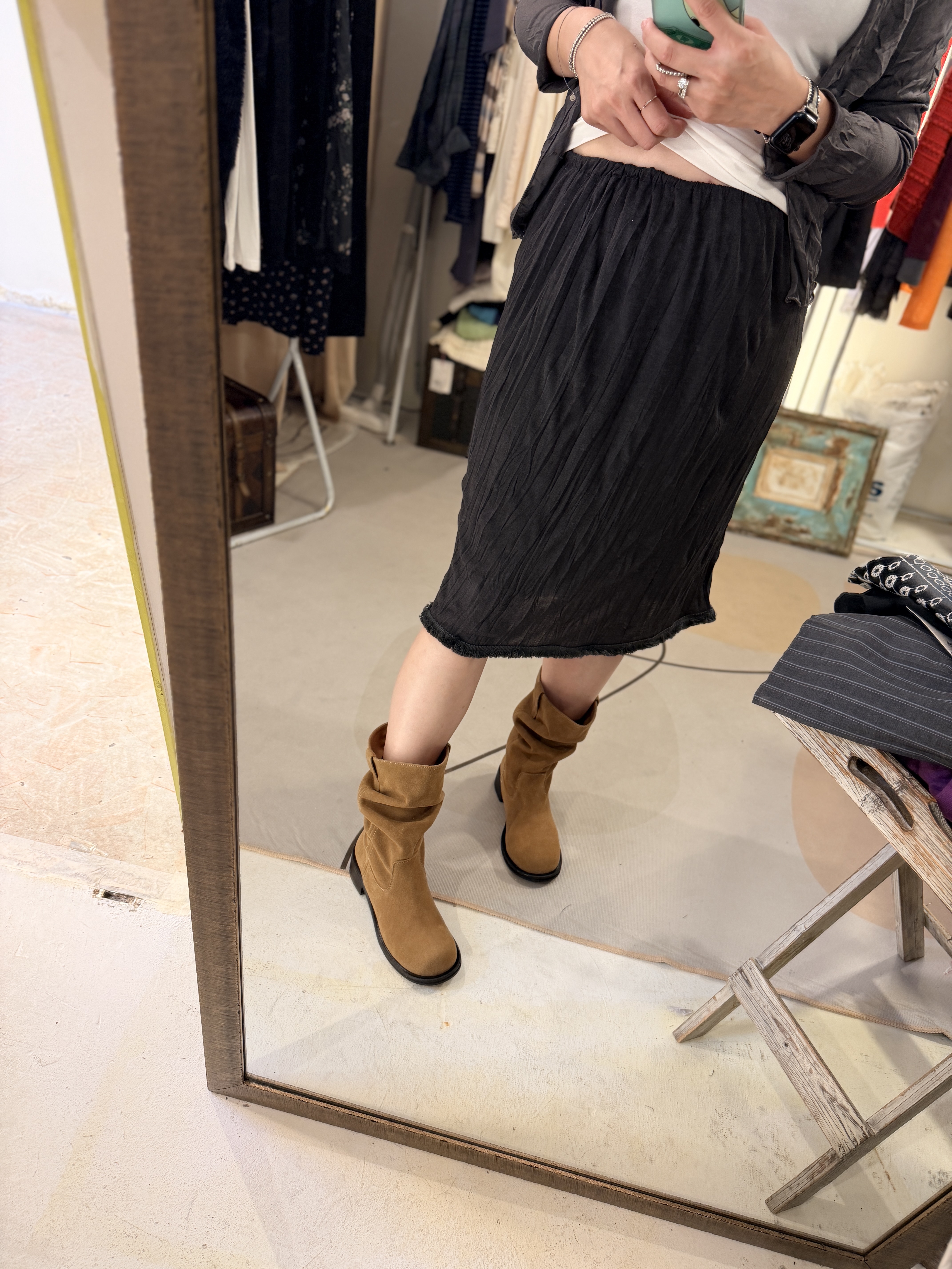 Stylish w/ fringe layer skirt