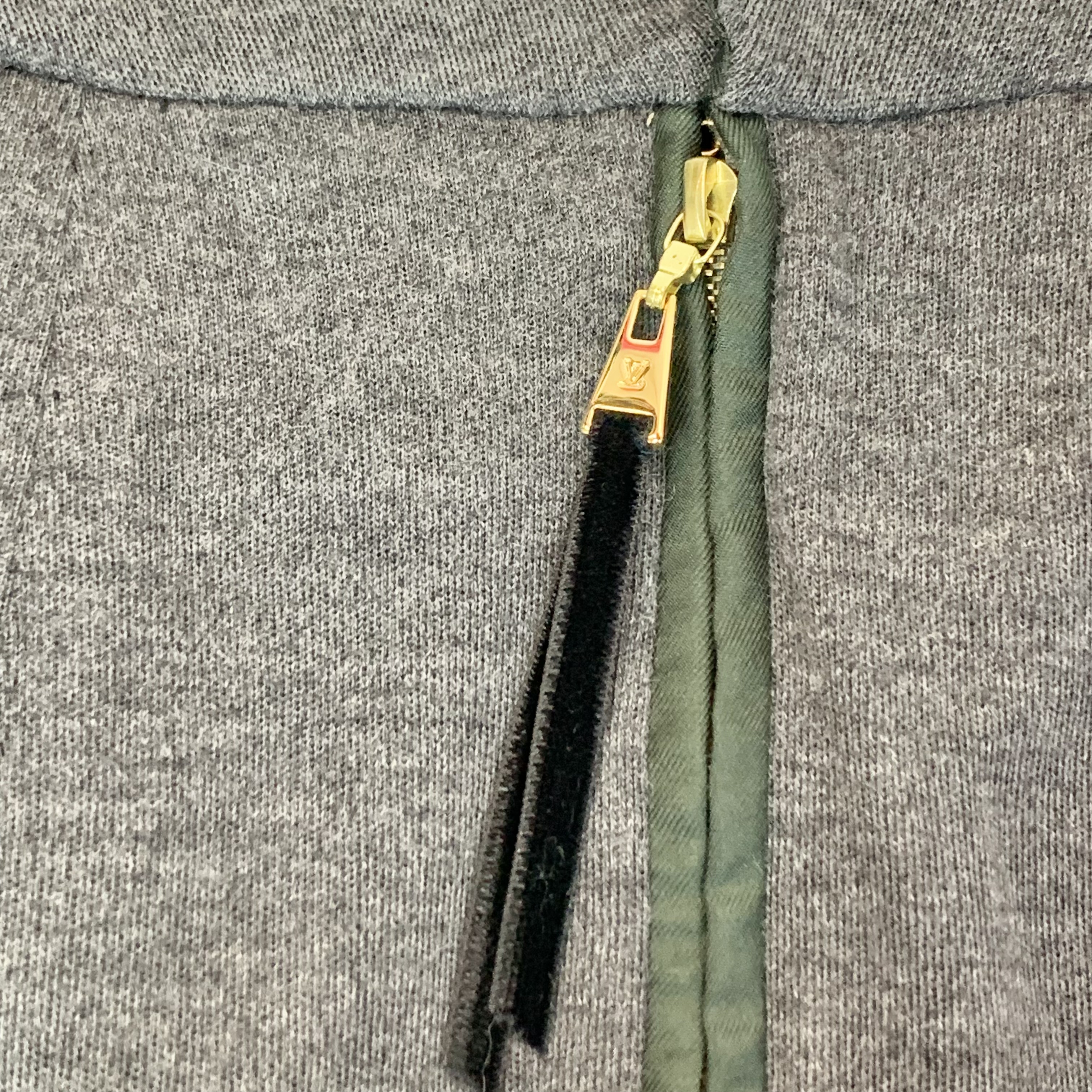 ‼️中古百搭款‼️Louis Vuitton 👑灰色羊毛長裙 🩶🩶