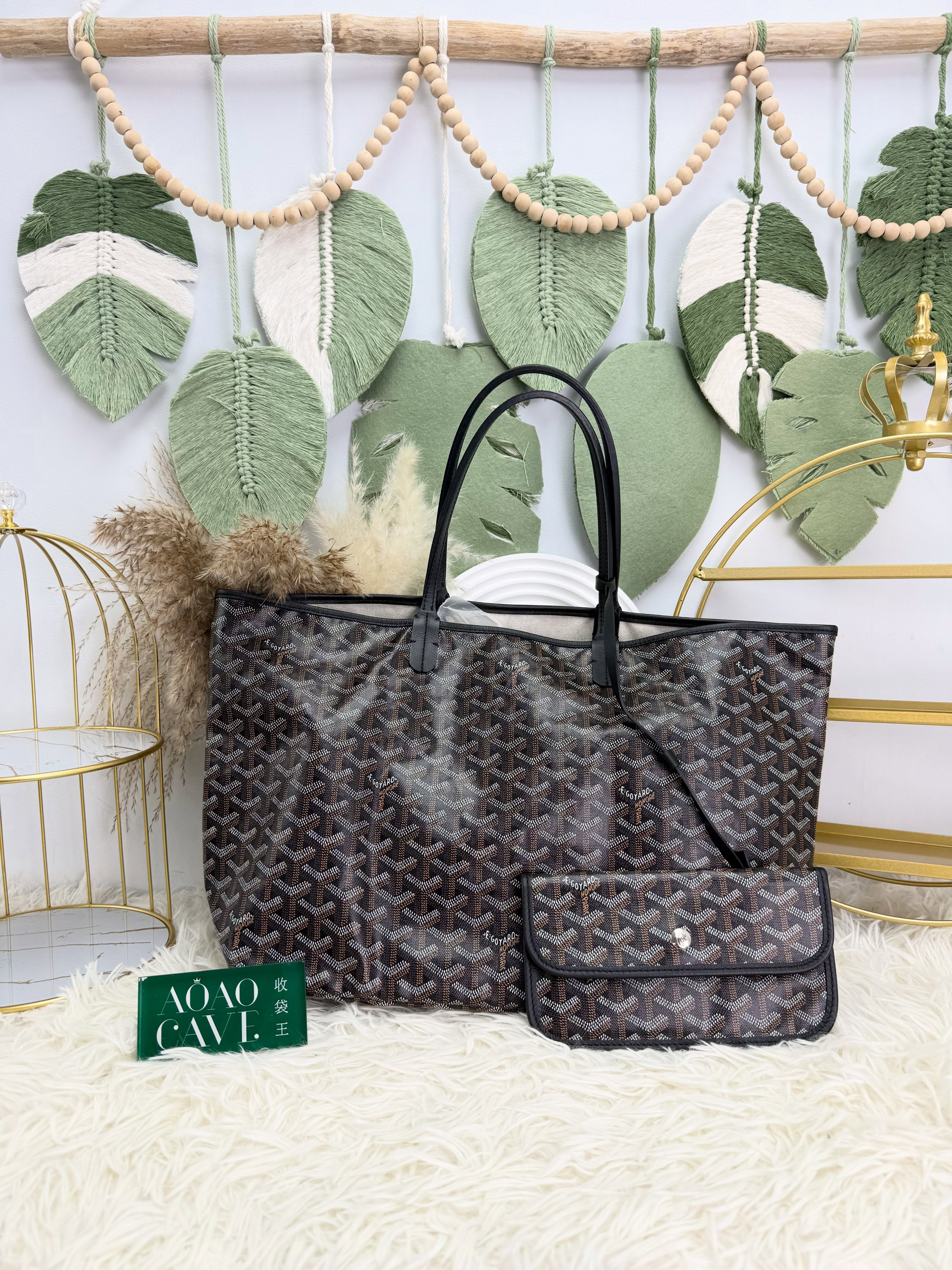 👜 PRE OWNED 🛍️black saint Louis pm size 有塵袋有子袋🤎