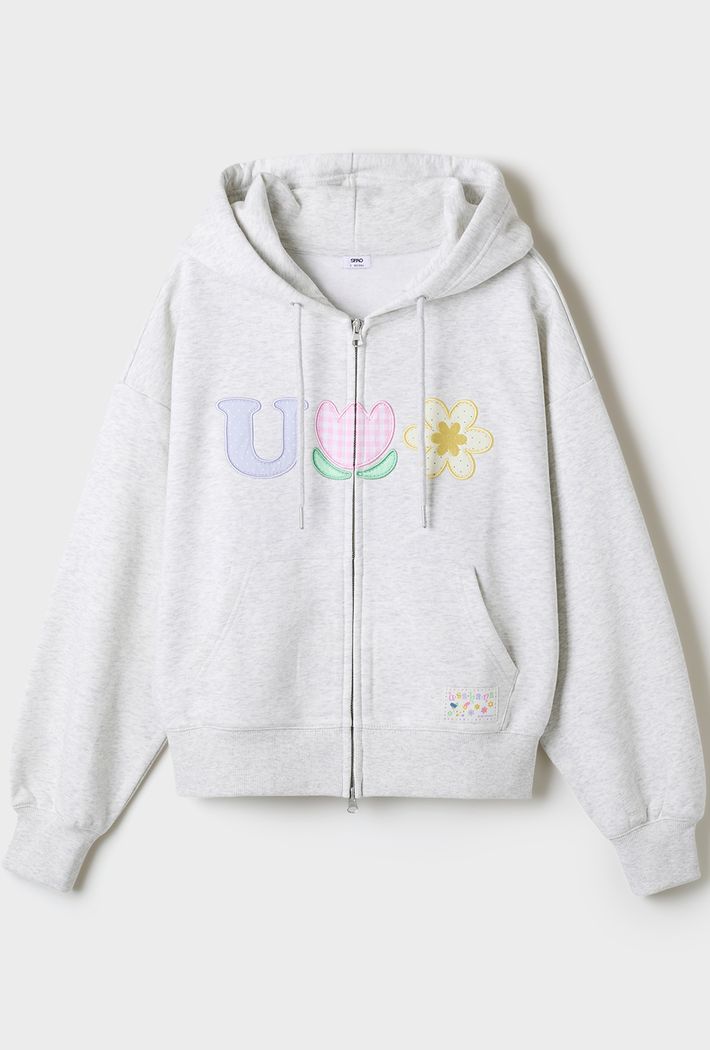 【韓國】Usahana Hoodie 拉鍊連帽衫