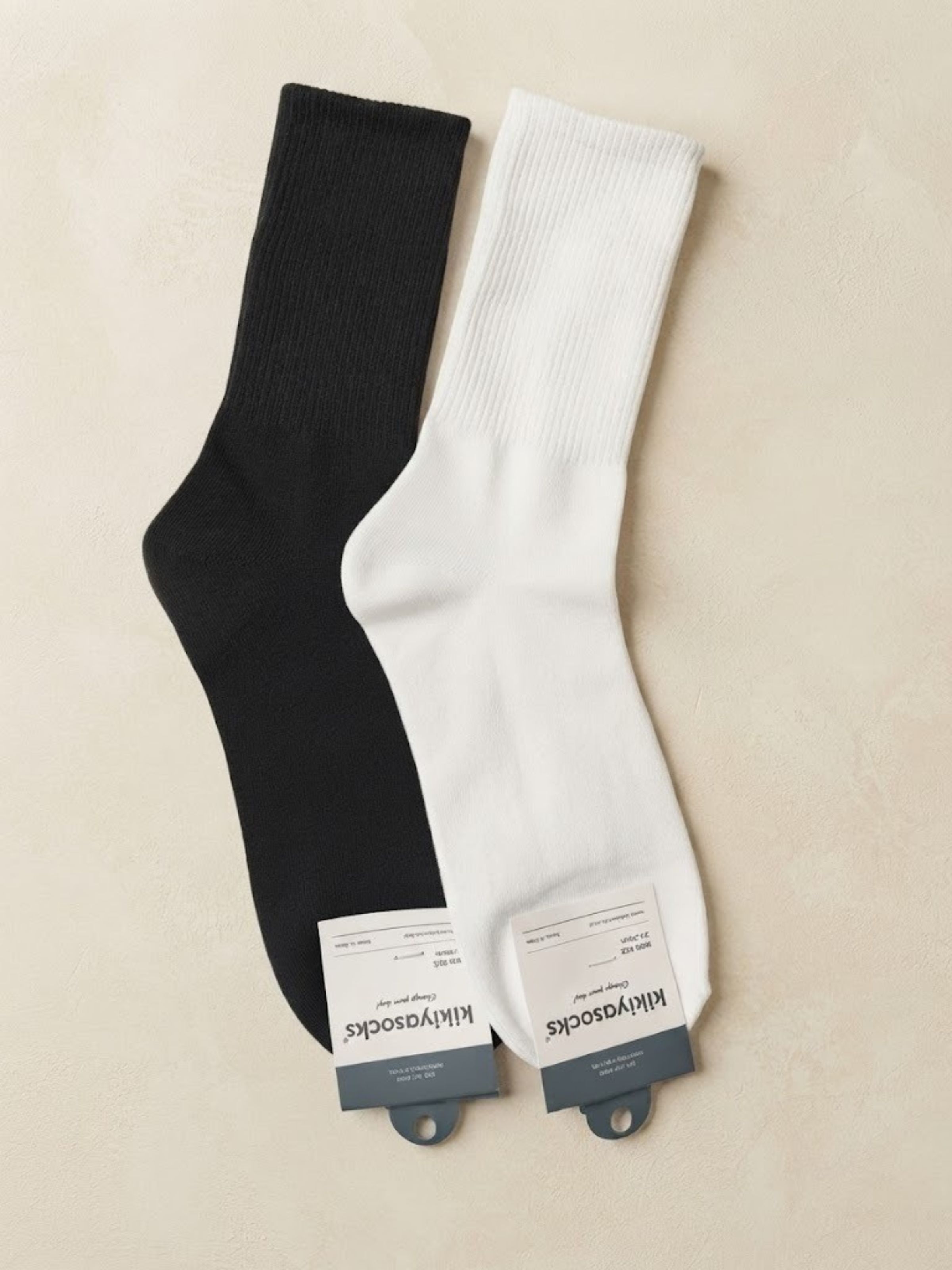 Korean Essential Men's High Crew Socks