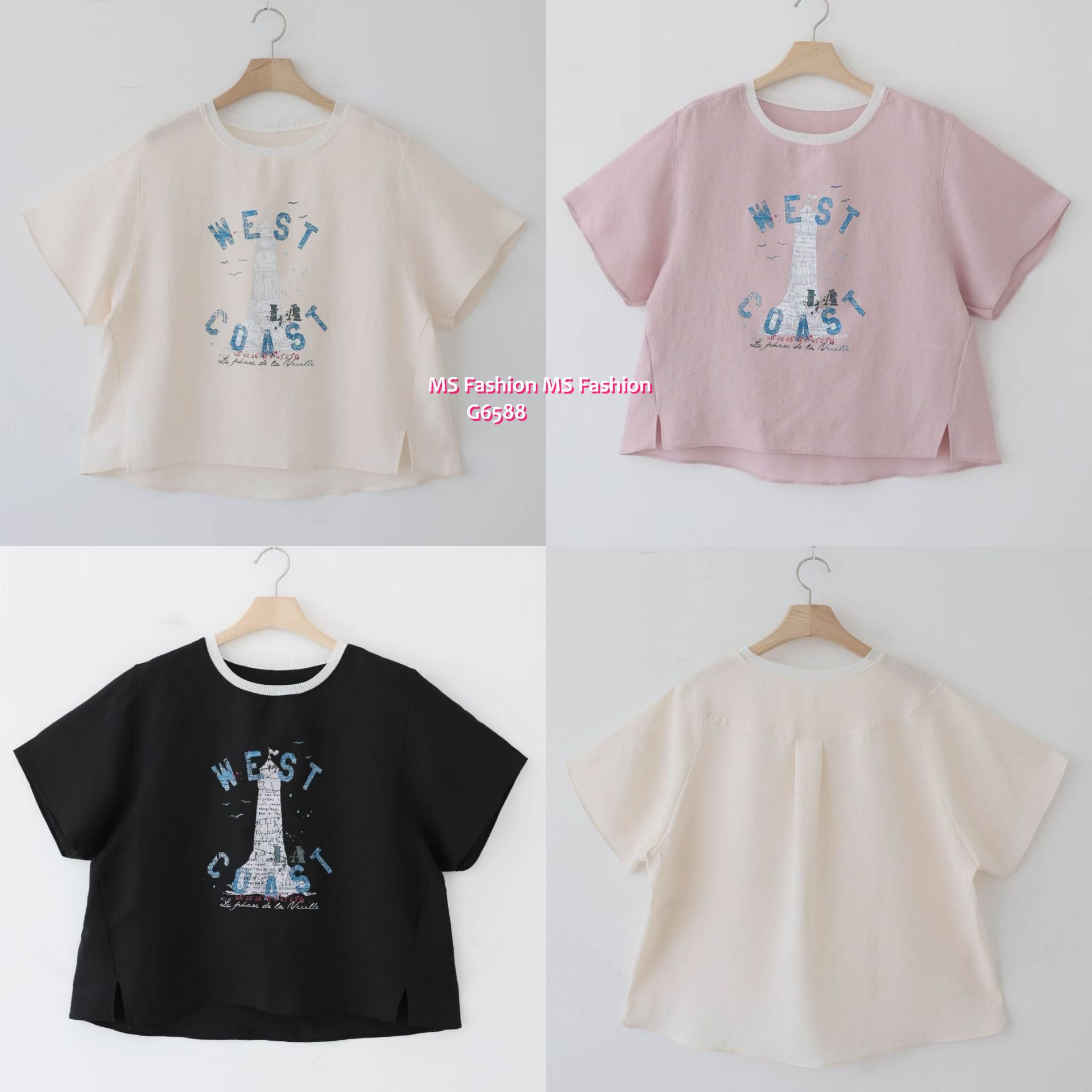 G6588 靚print top