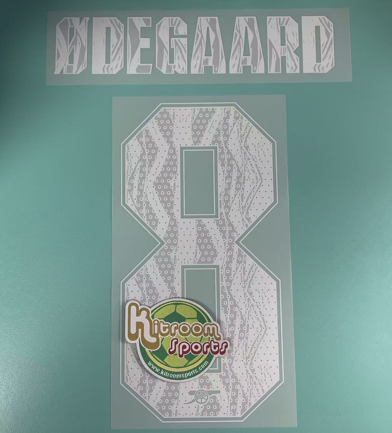 2024-25 Arsenal Away UCL Nameset #8 ODEGAARD