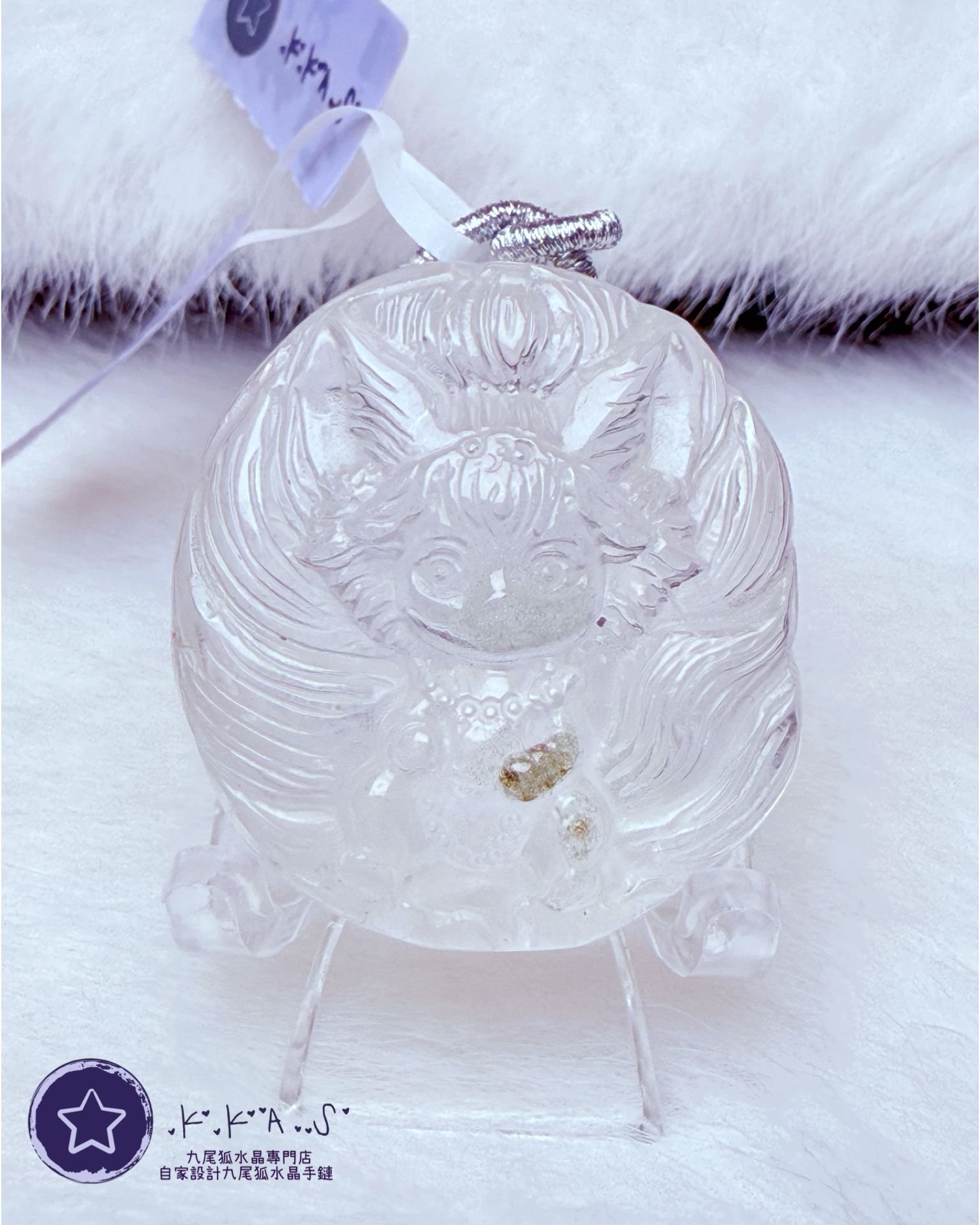 K00148 綠幽靈 狐妹妹 - 吊墜/手牌兩用款