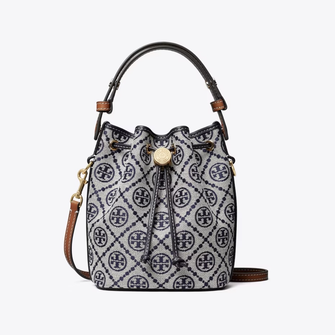 T MONOGRAM MINI BUCKET BAG