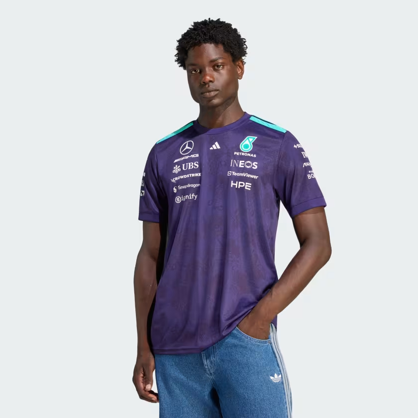 新加坡大獎賽別注 Adidas F1 Mercedes Benz 平治車隊 2026 紫色車手短袖隊服  KV4288