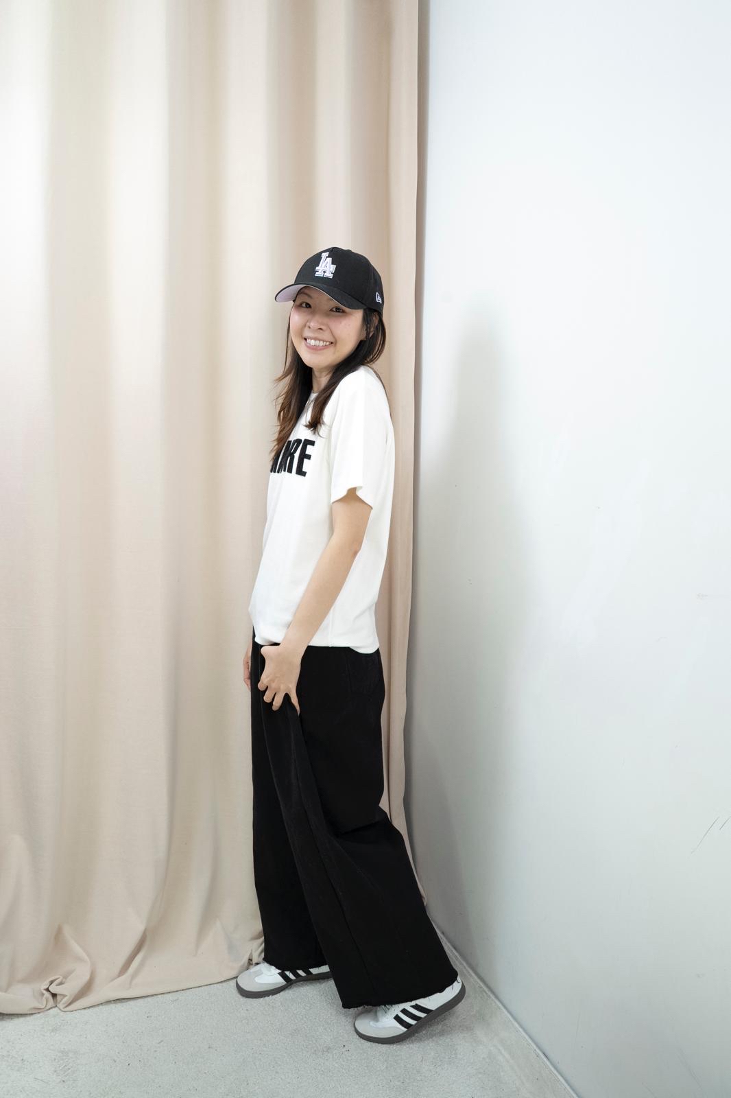 文字舒適棉Tee（白色）