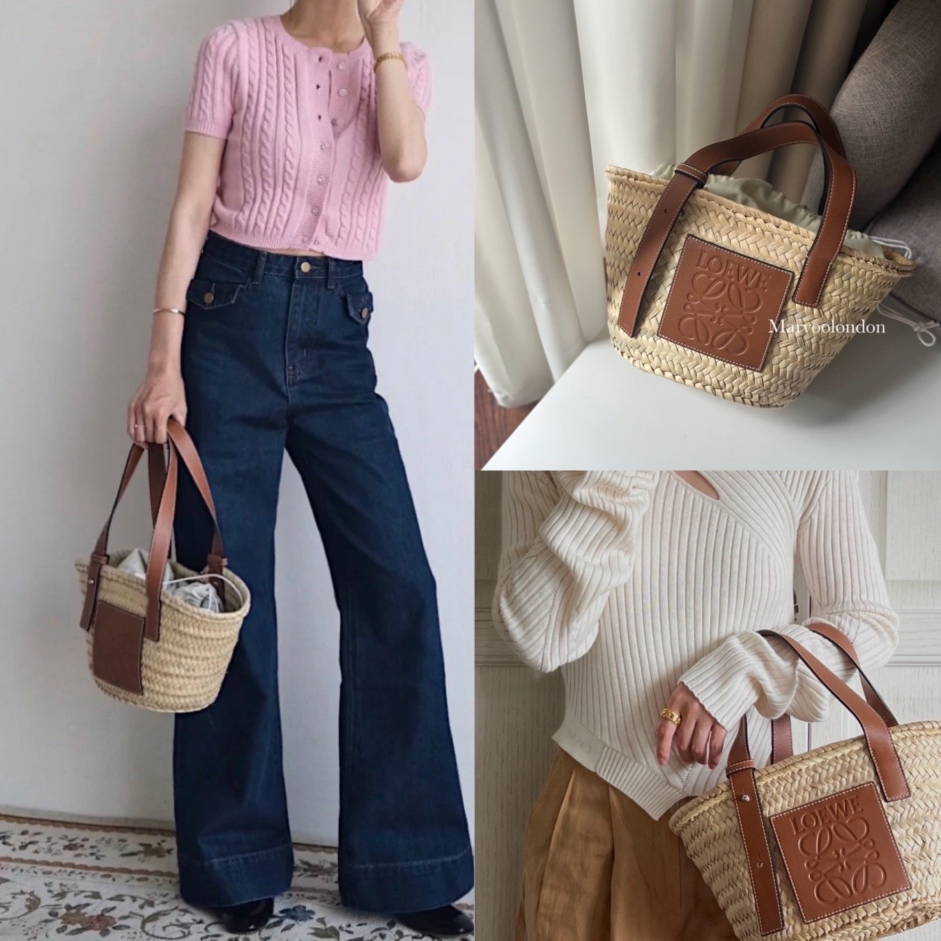 限時優惠✨訂貨📮渡假OOTD 必備🥥🍍 Loewe small basket  塵袋可做內袋