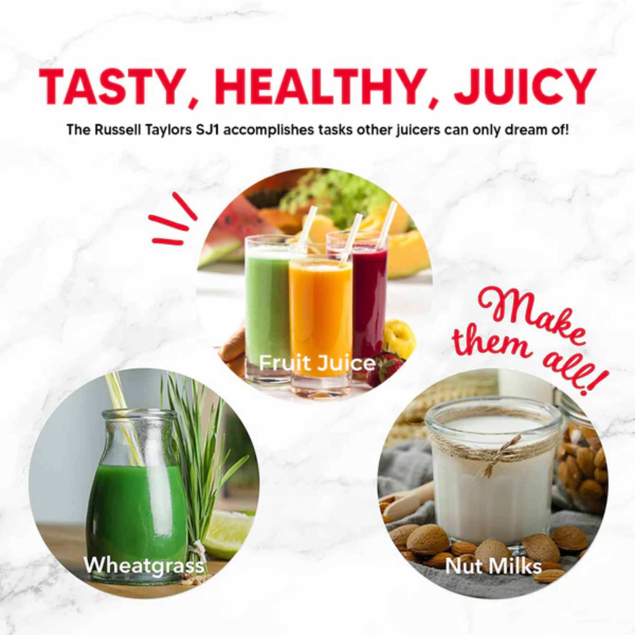 Russell Taylors 130W Compact Slow Juicer (SJ1)