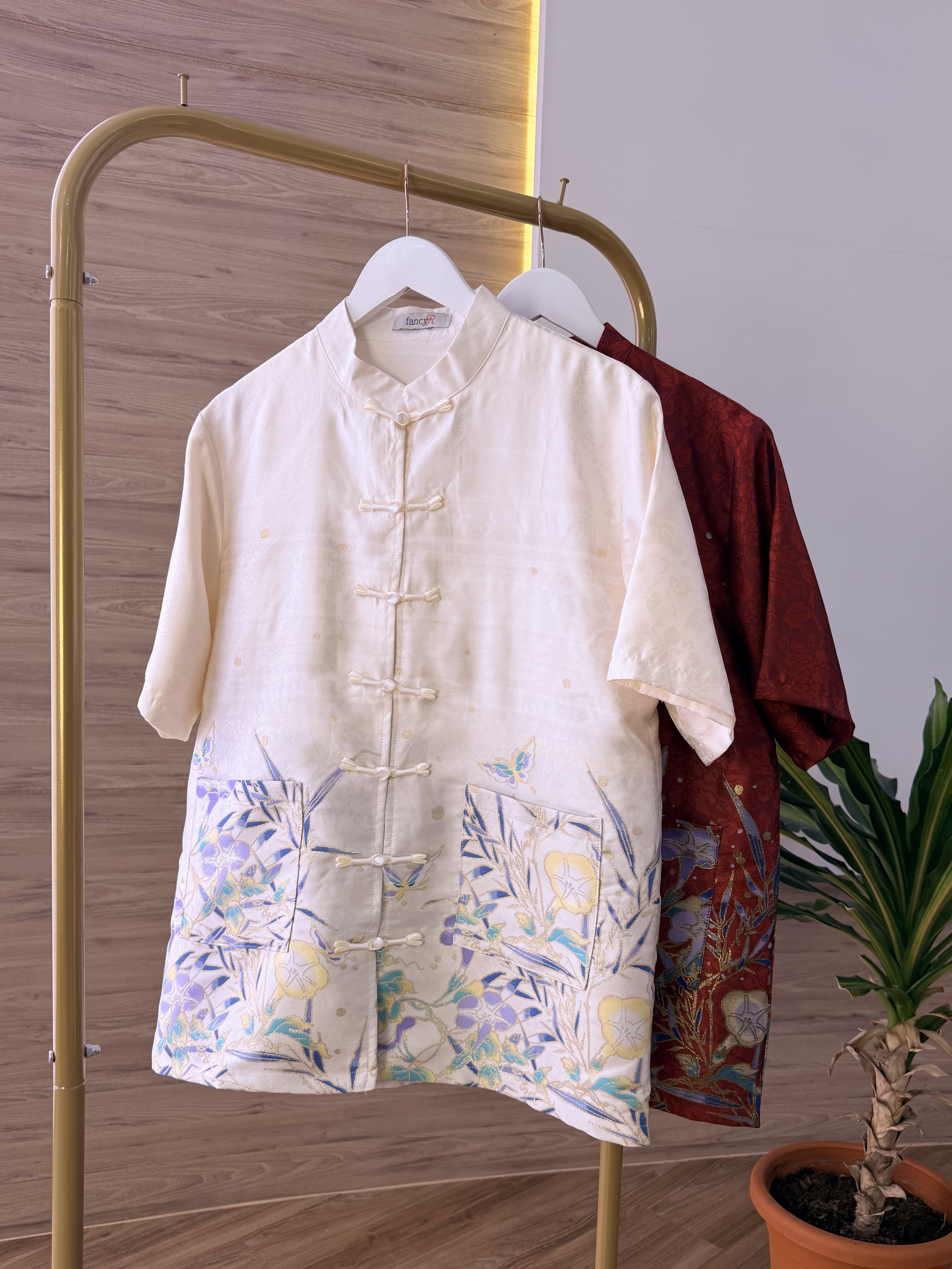 Crimson Oriental Shirt