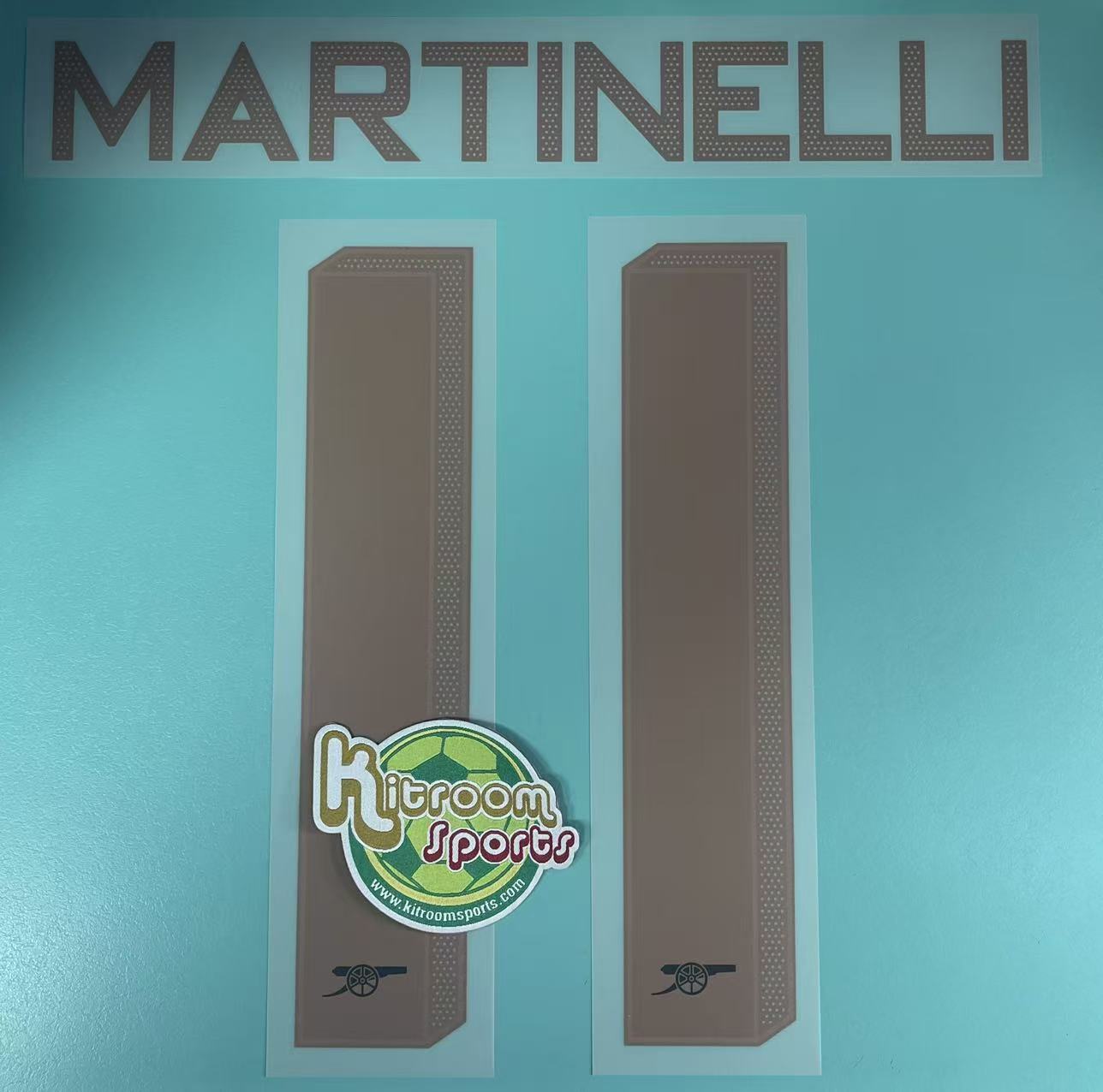 2022-23 Arsenal Away UCL Nameset #11 MARTINELLI