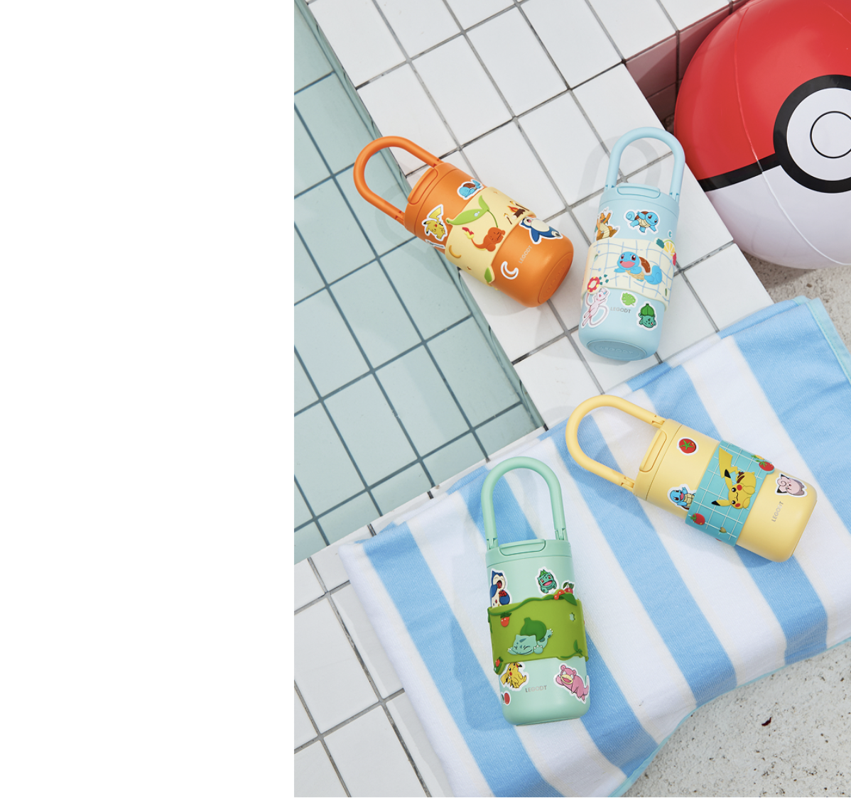 韓國 LEGODT X Pokemon 可拆卸 手提環 不銹鋼 保冷 保溫瓶414ml｜Loop Tumbler Module 