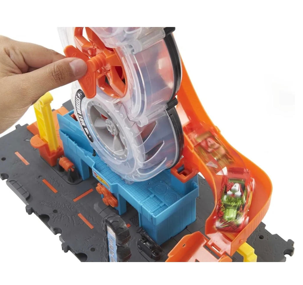 Hot Wheels City Super Twist Tire Shop 賽車軌道套裝 輪胎店旋轉賽道 車仔軌道玩具 #HotWheels Hot Wheel HotWheel