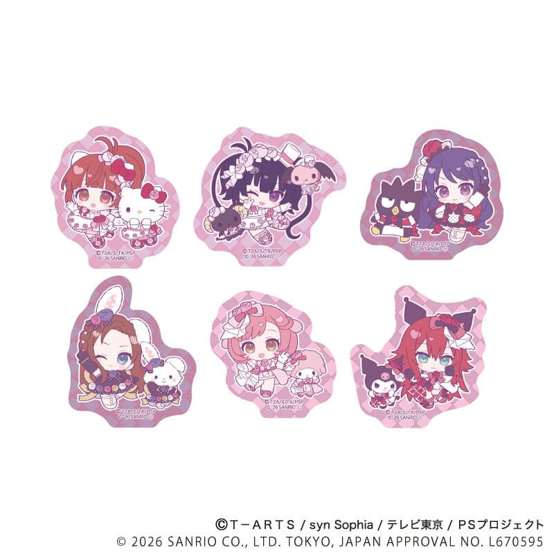 貼紙(6枚套裝) 星光少女 Pretty Series ×Sanrio 01/A #P-PIG0213 [A3] (PRE-ORDER) [2026/07]