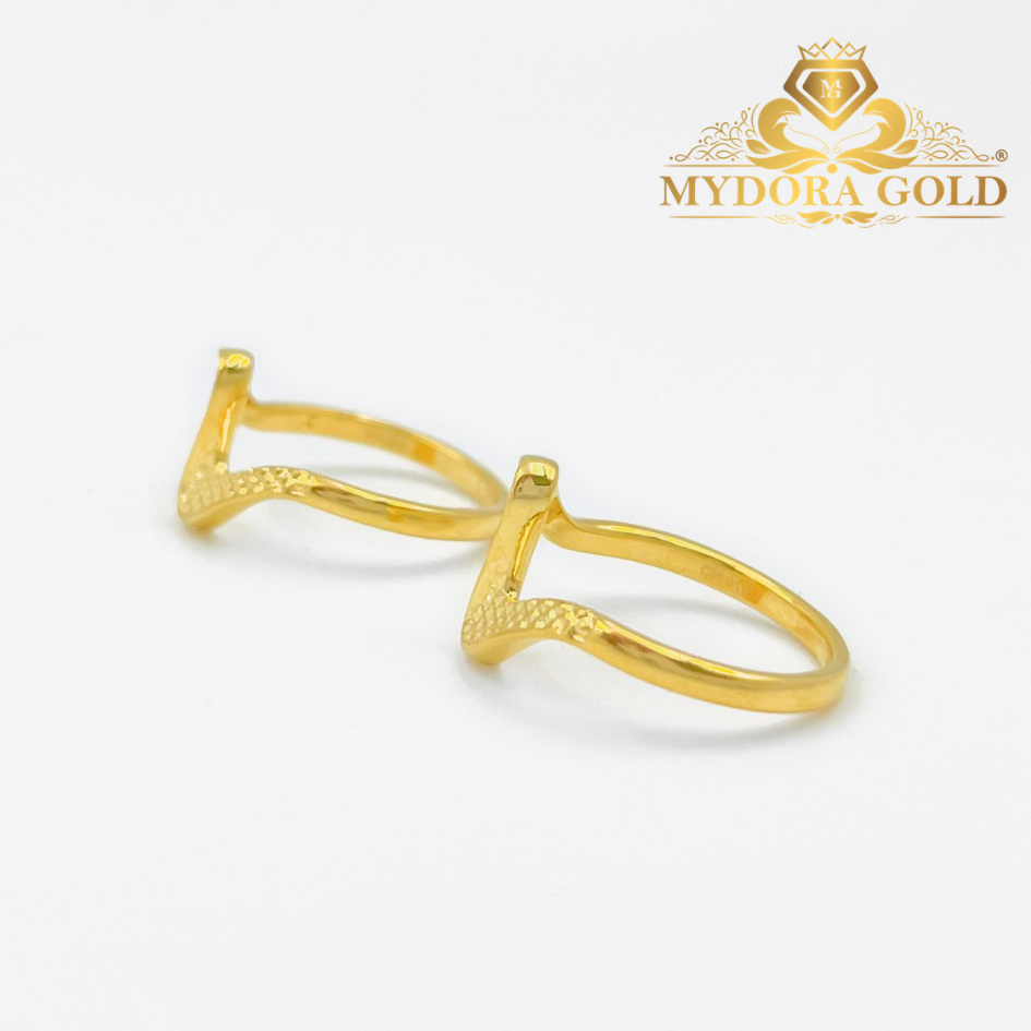 MYDORA Cincin Ombak Rindu Pahat (5G) l EMAS 916/22K