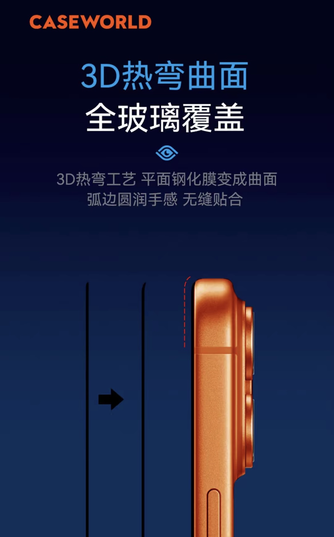 CASEWORLD 0.15mm 光学级 AR 增透钢化膜 | iPhone 17 Pro Max 专用 | 95% 极致透光率 | 拒绝反光 (赠无尘秒贴舱)