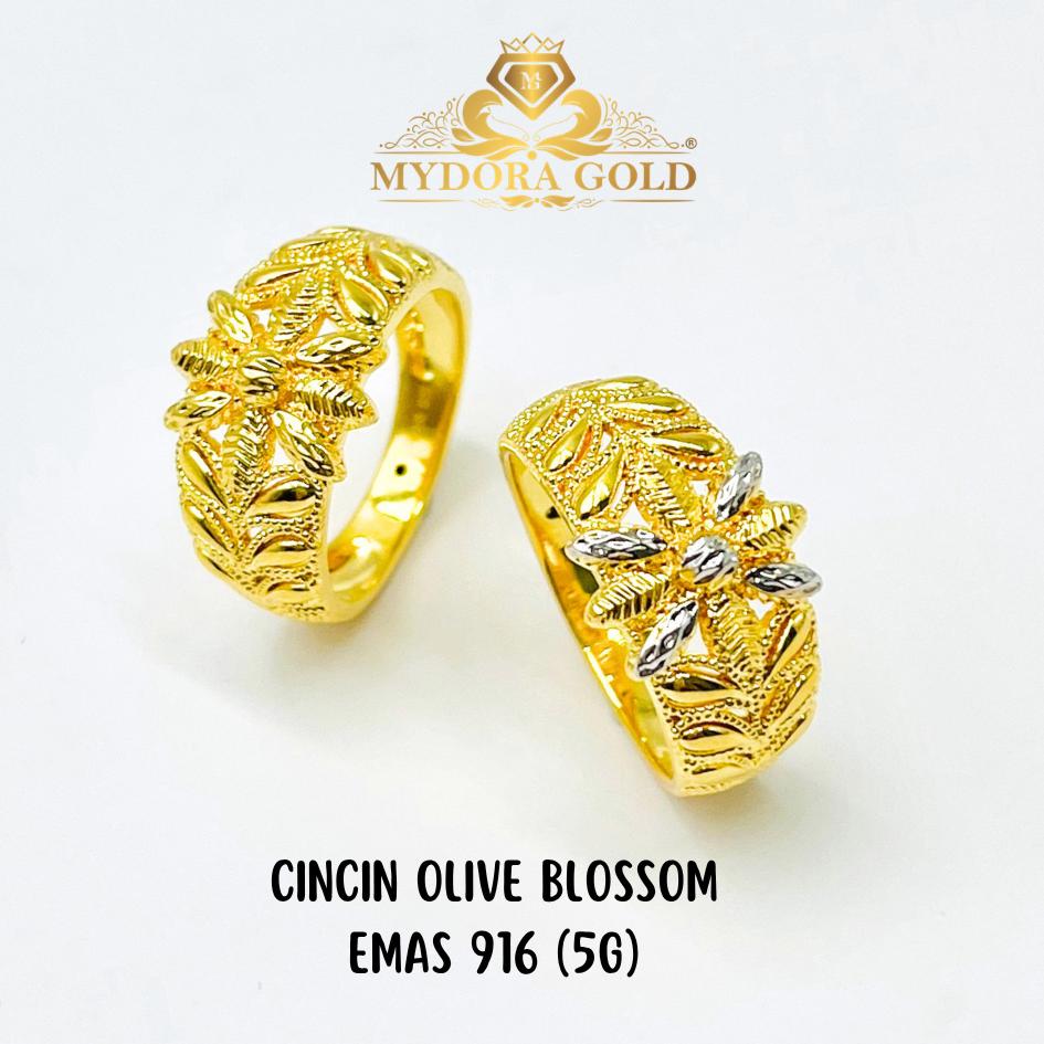 MYDORA Cincin Olive Blossom (5G) l EMAS 916/22K