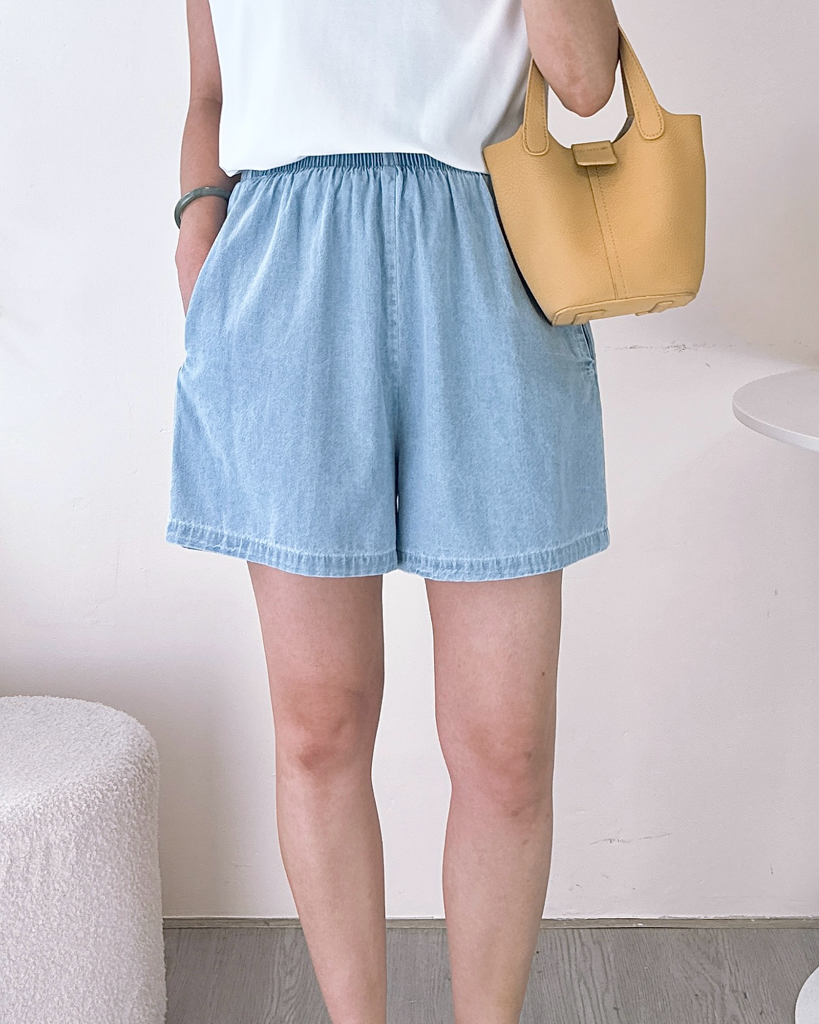 超薄夏日必備牛仔短褲 3色