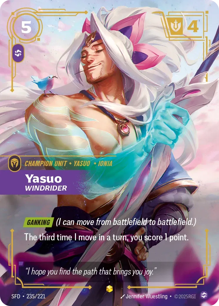 [ Spiritforged - Overnumber ] SFD-235/221 Yasuo Windrider