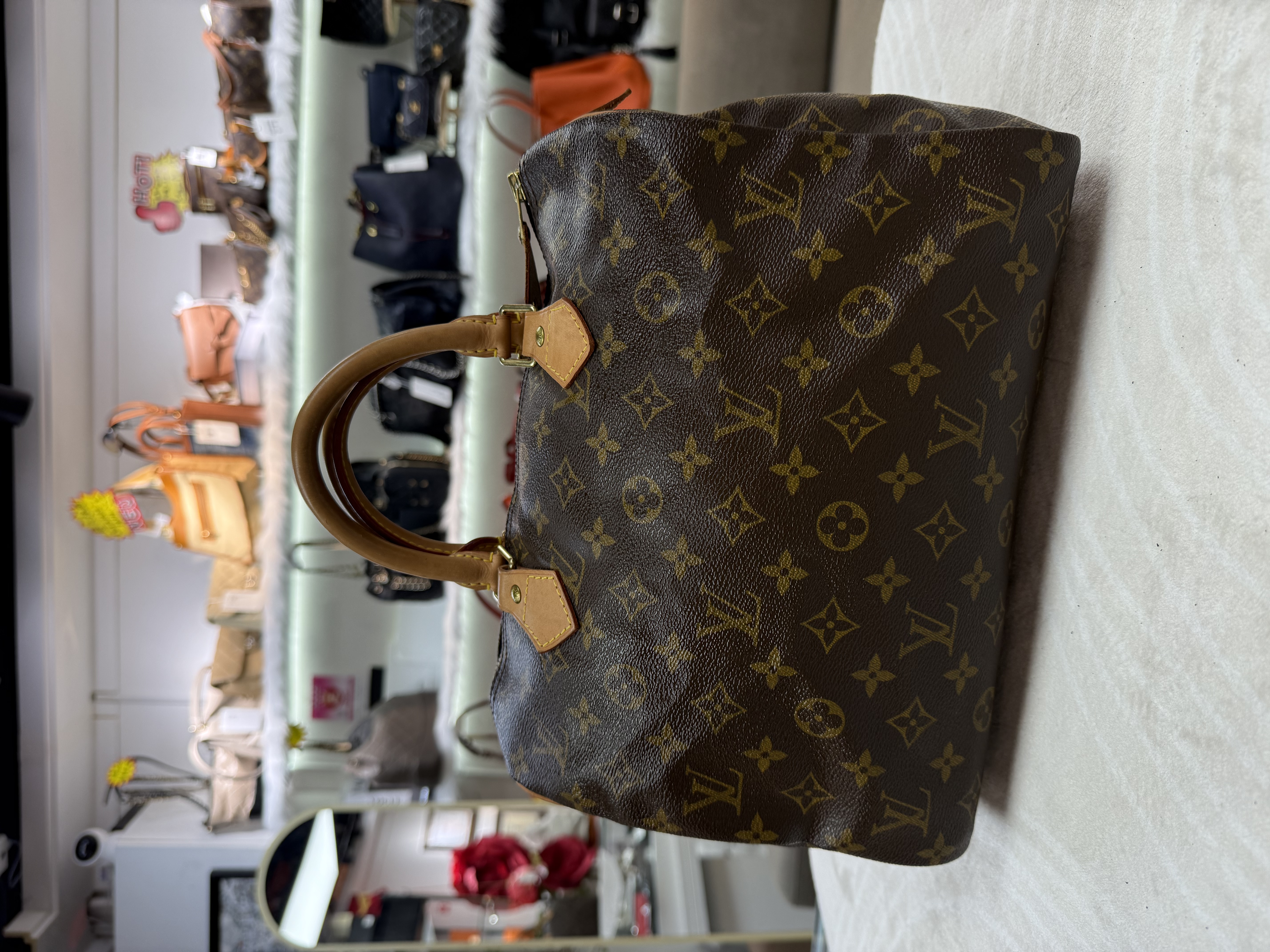 LV/路易威登  經典老花Sp30手提款 上身簡單大方 經典保值 尺寸:30×21×17 淨袋冇配件
