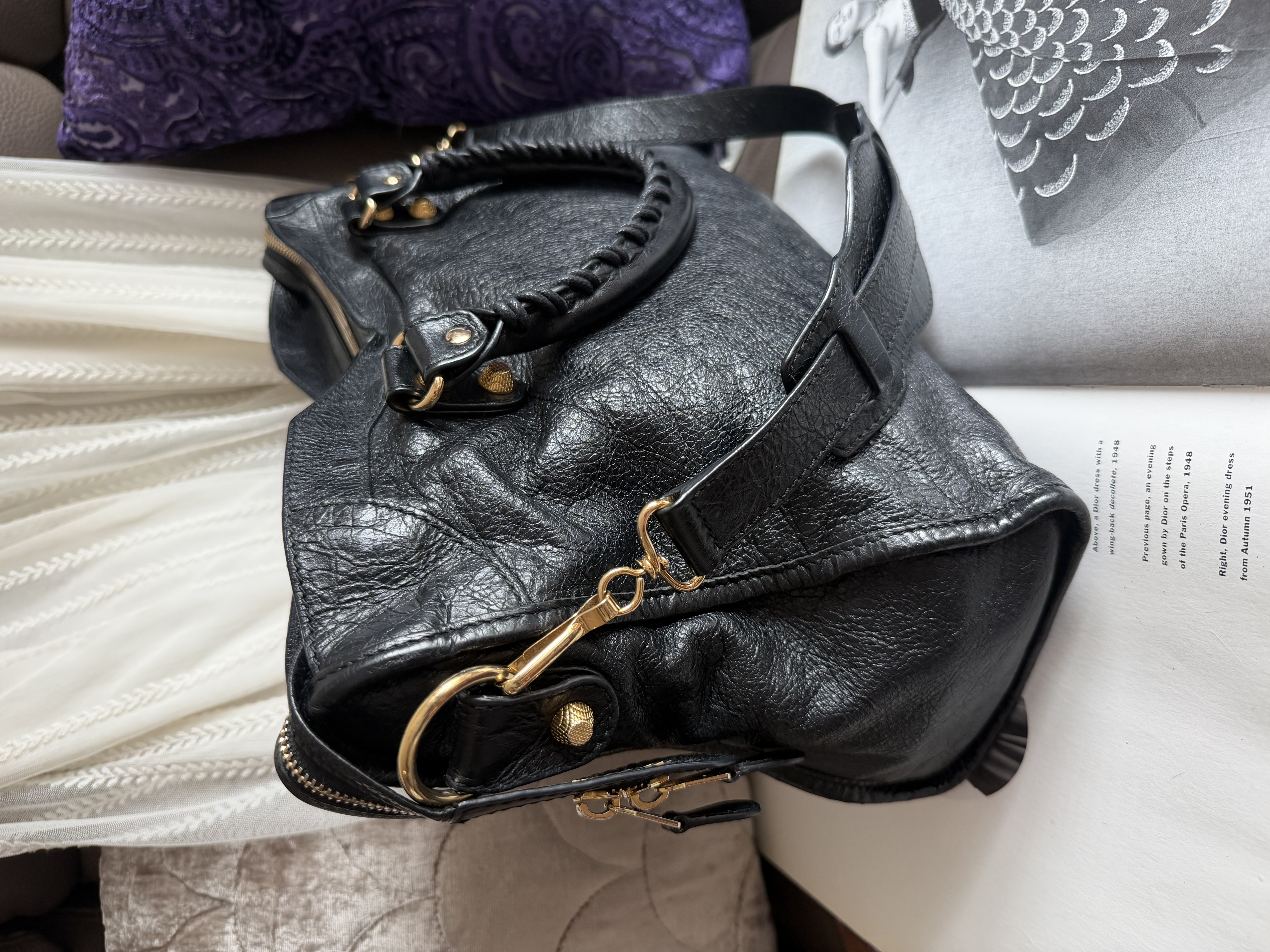 Balenciaga giant 12 gold black classic city 