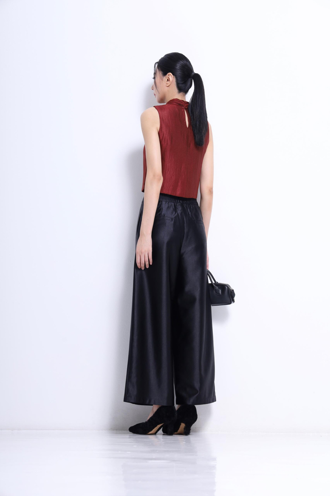 CP1656 Luxe Satin Wide-Leg Pants