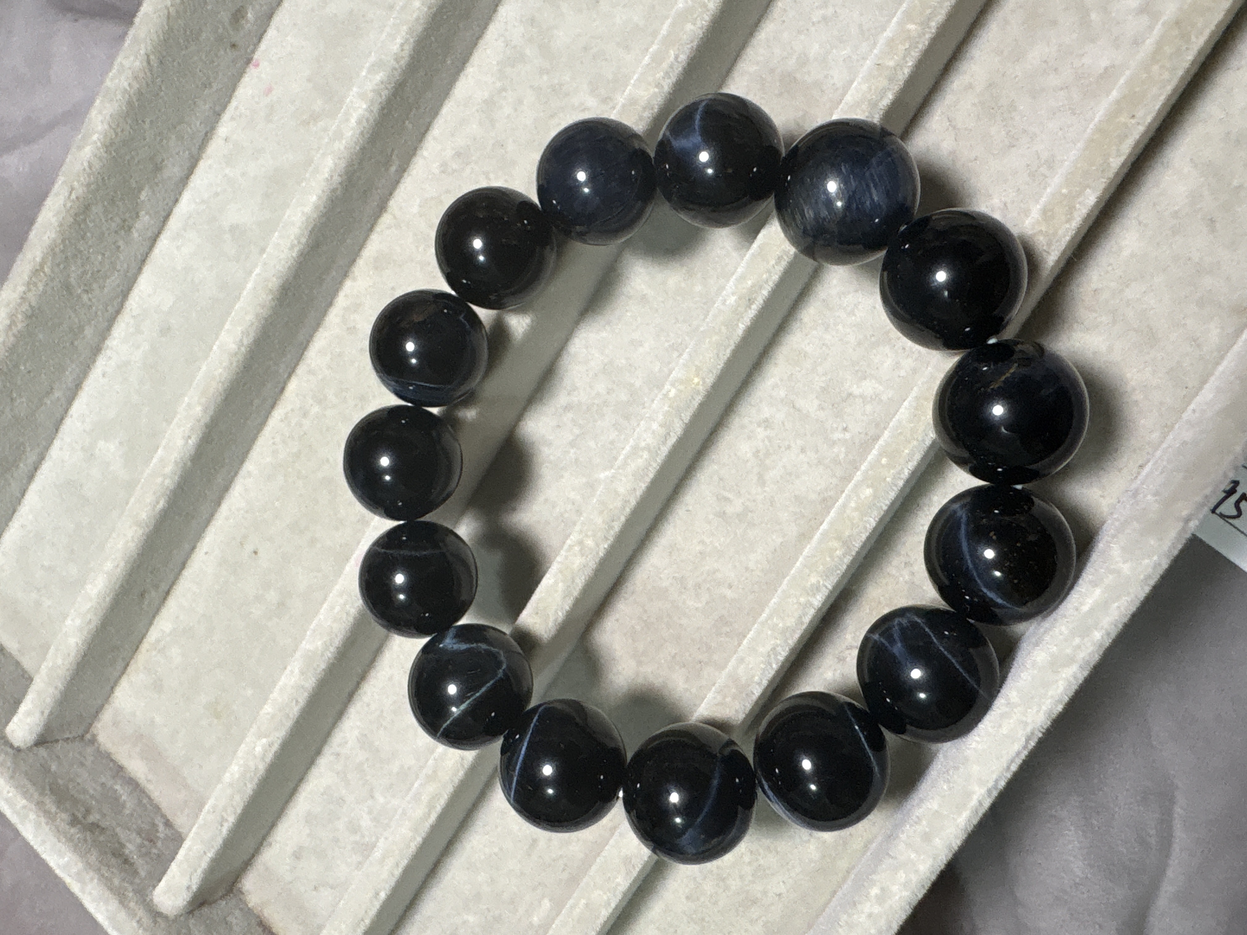 14.5 mm藍虎眼石手串No 3126