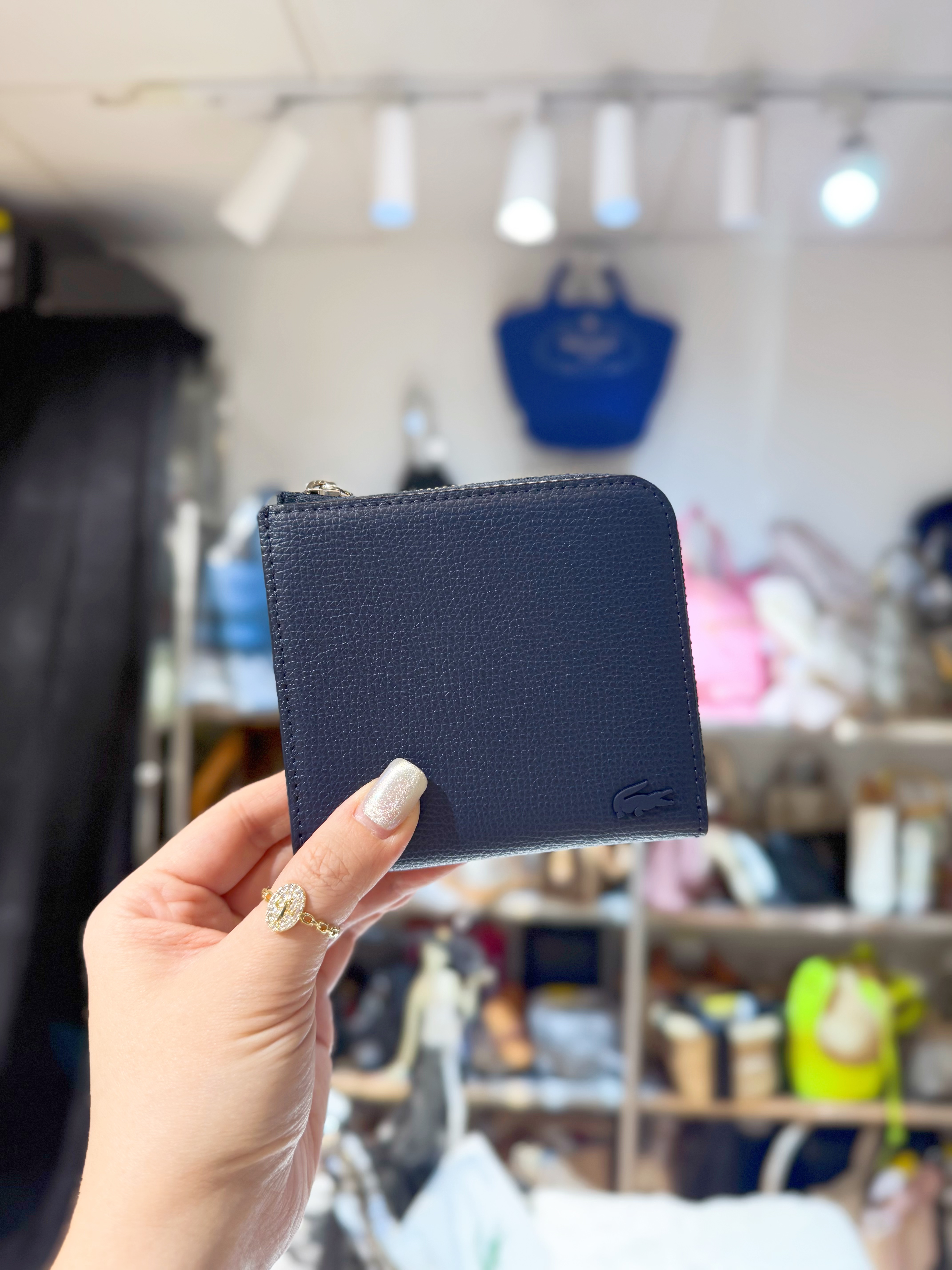 Lacoste wallet navy
