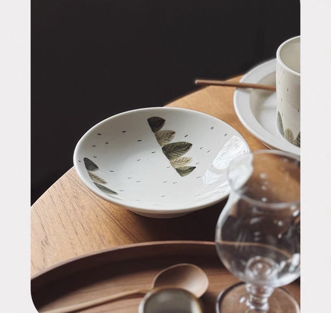 雨天小樹系列手繪餐具
