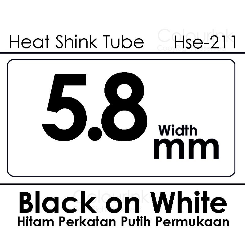 Hse-211 221 231 label tape compatible Heat Shrink Tube Tapes Sticker Label printer PT-E310BTVP PT-E560BTVP Tape Sticker