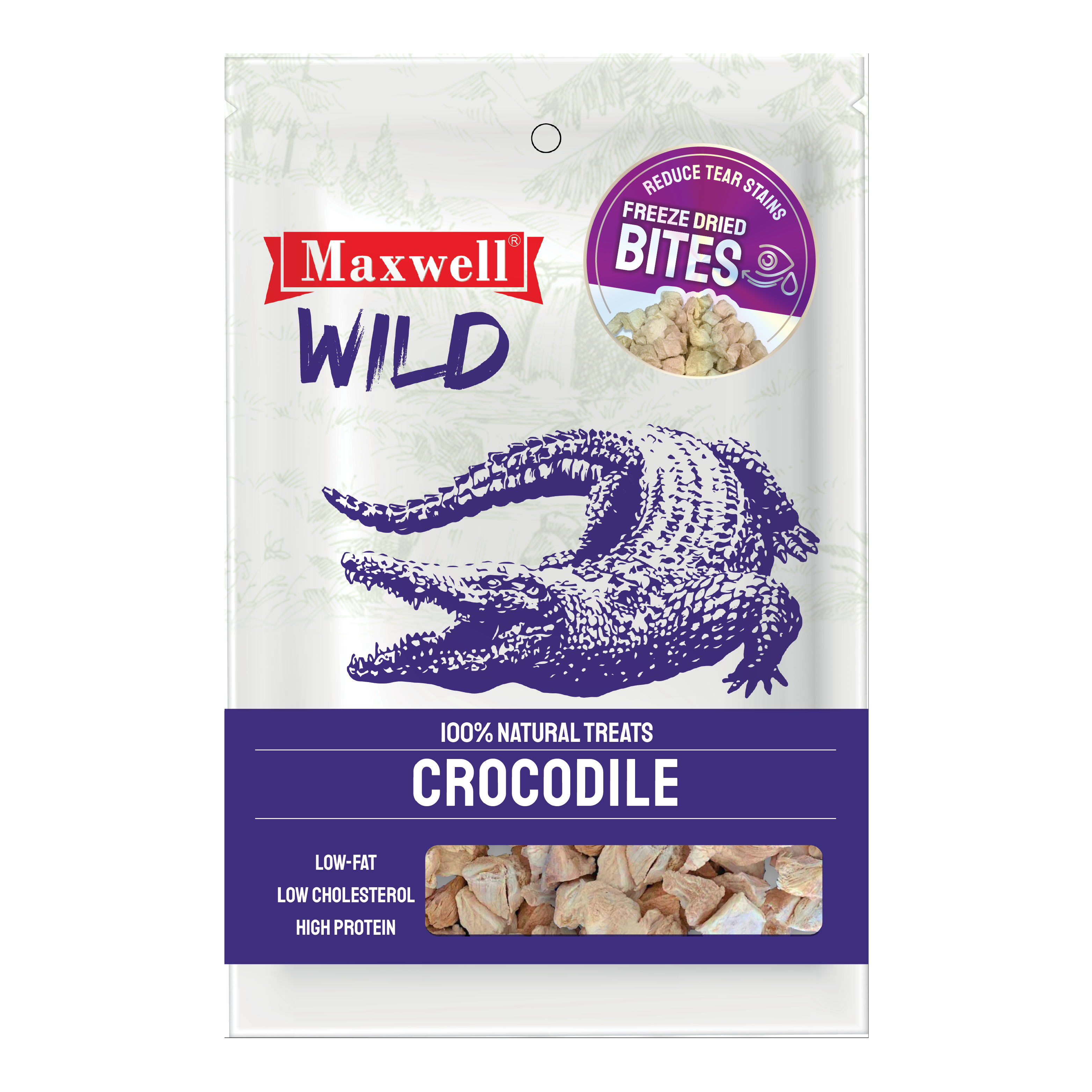 Maxwell｜泰國凍乾鱷魚肉粒 (等級A) 50G