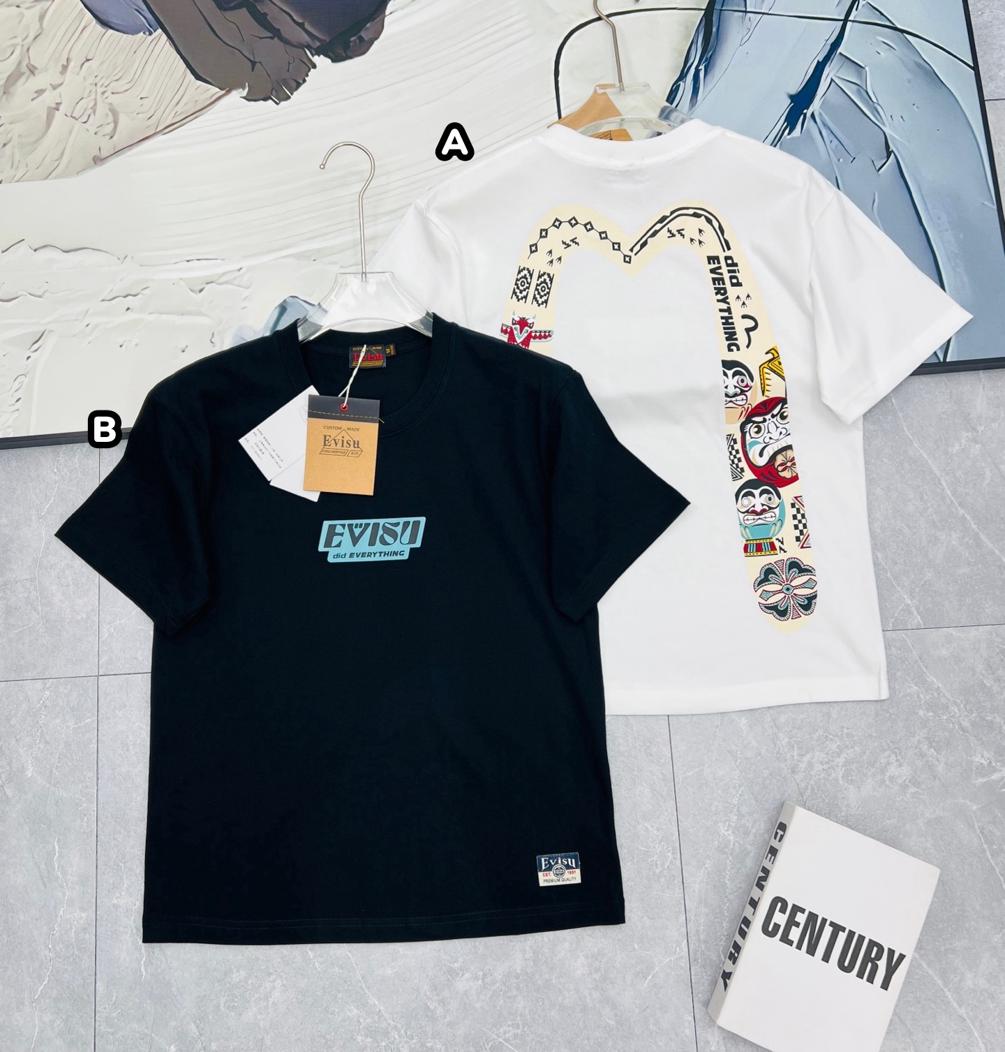 EVISU 達摩大M 印花短袖Tee 