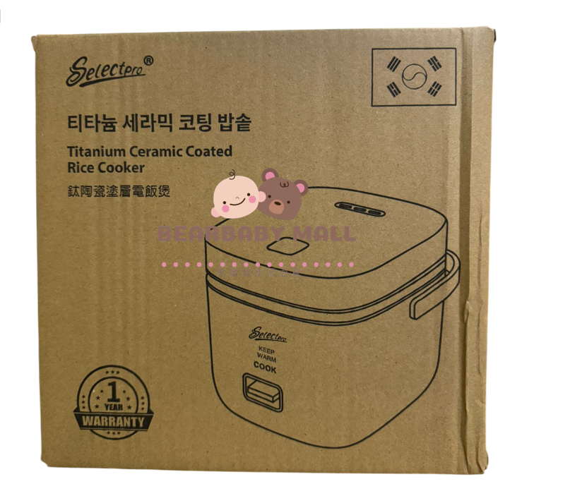 Selectpro鈦陶瓷塗層電飯煲白色 2-3人份量
