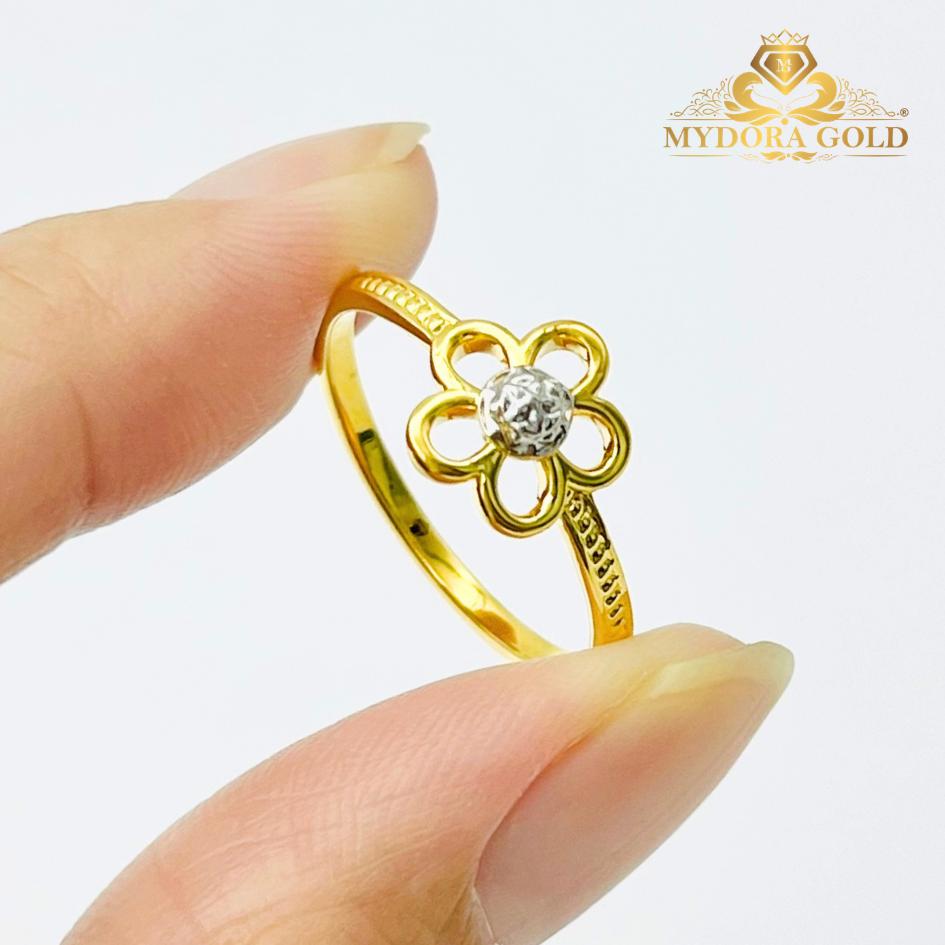 MYDORA Cincin Minimalist Bunga Daisy Manis (5G) l EMAS 916/22K
