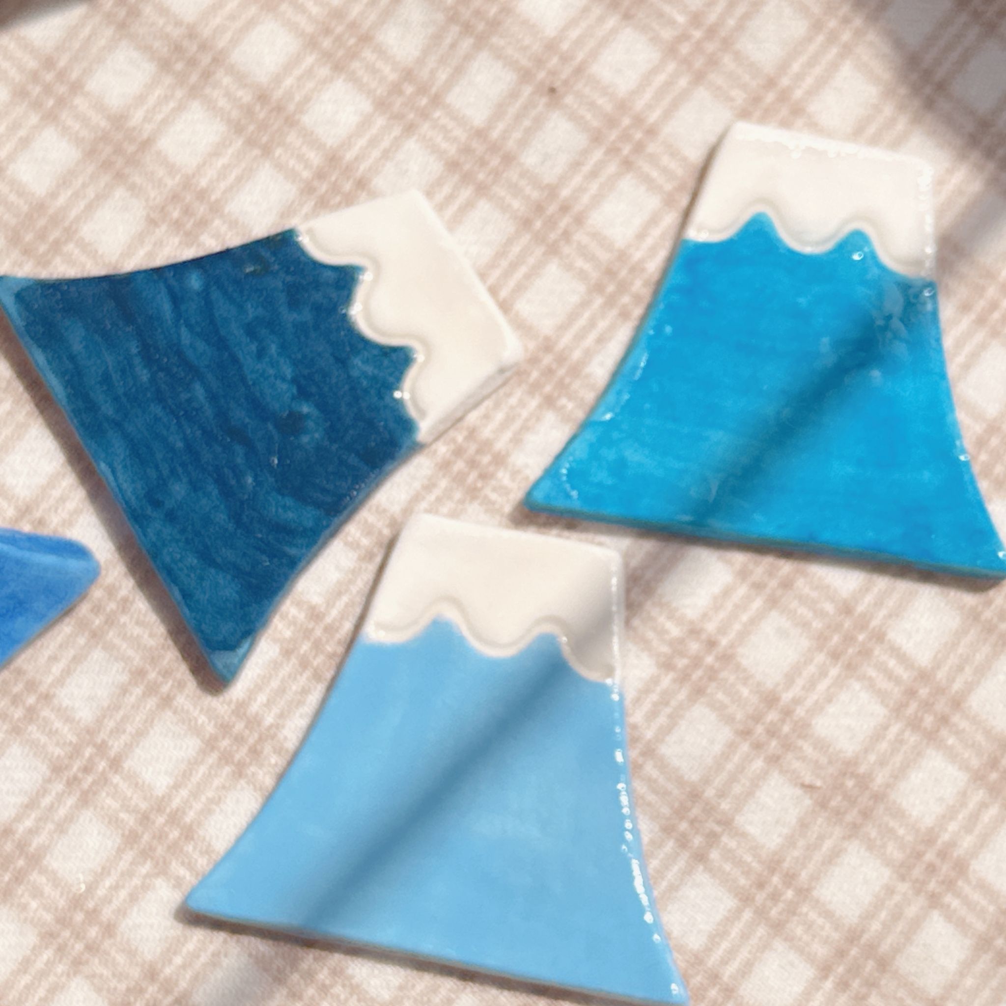 手繪海富士山🗻髮圈 可改髮插