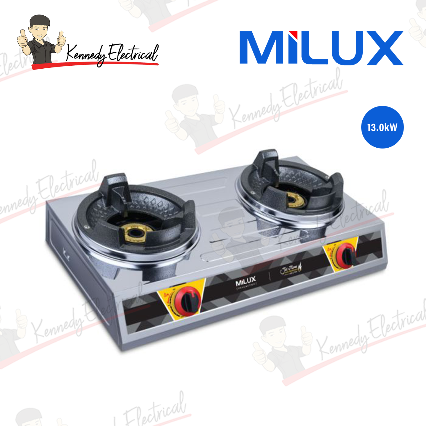 Milux 2-Burner High Pressure Gas Stove (MSS-293H)