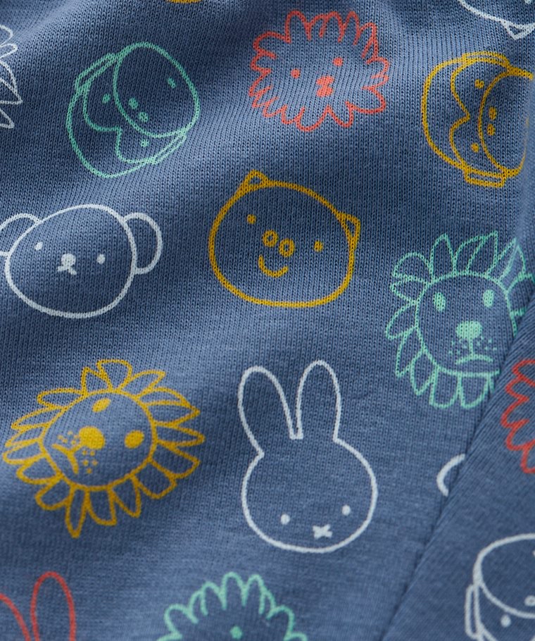 ☀️代購預訂 台灣直送☀️Miffy & Boris系列兩色純棉人物印花短袖包屁衣短褲圍兜三件套