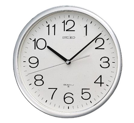 QXA014S 大銀邊圓掛鐘