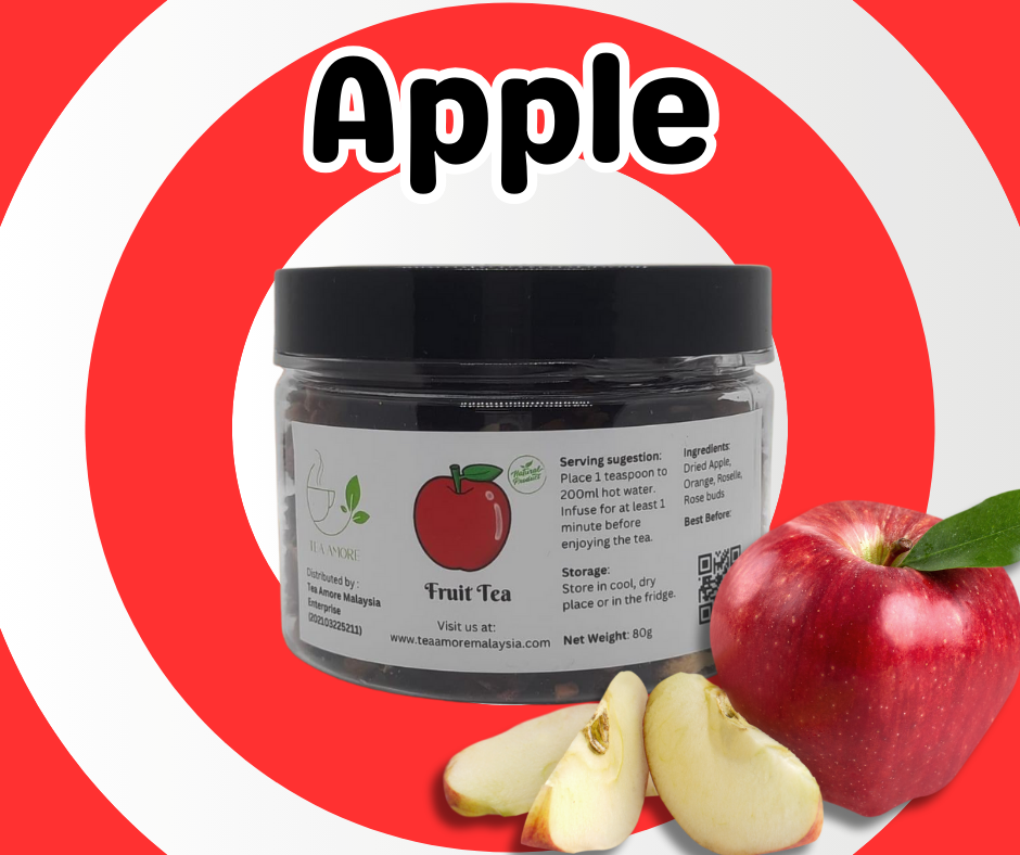 Tea Amore Apple Fruit Tea 80g (can) / 苹果果茶 80g