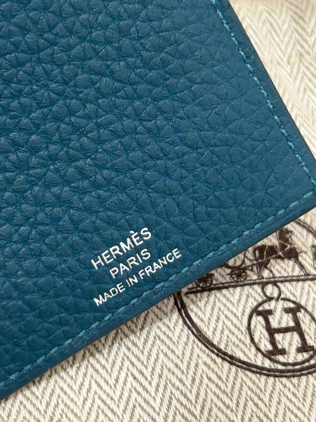 Hermes Card Case calfskin 100%Authentic, 98%New✅dust bag 